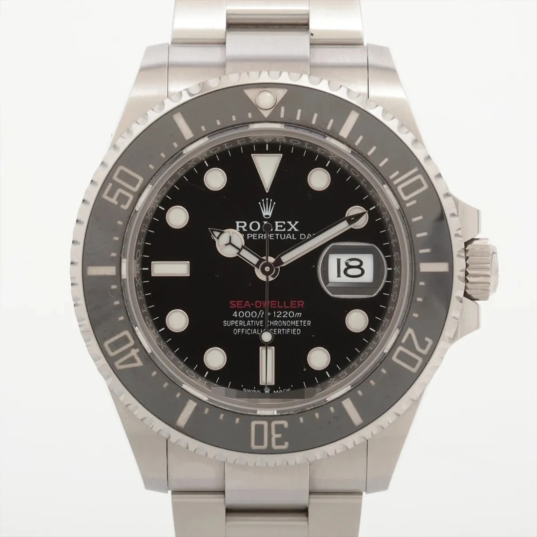 ROLEX SEA-DWELLER SS AT INTENSE BLACK DIAL WATCH: Rolex Sea-Dweller Ss At Intense Black Dial Watch Brand: Rolex Type/Style: Wristwatch Material: SS Color: Dial Color intense black Size: Case:W1.6 x H1.6inch / W43 x H43 Circumference of Wrist:8.5inch 