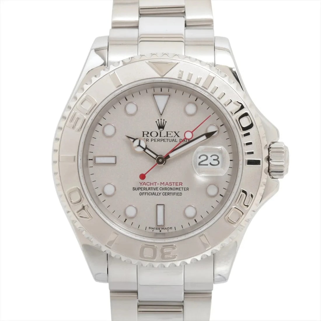 ROLEX YACHT-MASTER 40 PT?SS AT SILVER WATCH: Rolex Yacht-Master 40 Pt?Ss At Silver Watch Brand: Rolex Type/Style: Wristwatch Material: PT?SS Color: Dial Color Silver Size: Case:W1.6 x H1.6inch / W40 x H40 Circumference of Wrist:6.9inch / 17.5