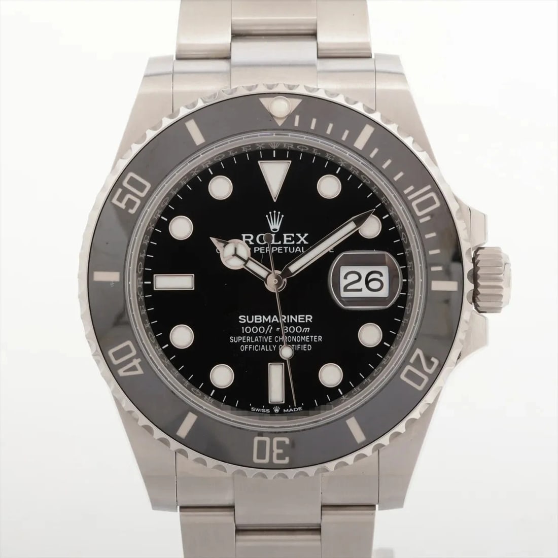 ROLEX SUBMARINER DATE SS AT BLACK DIAL WATCH (1 of 3)