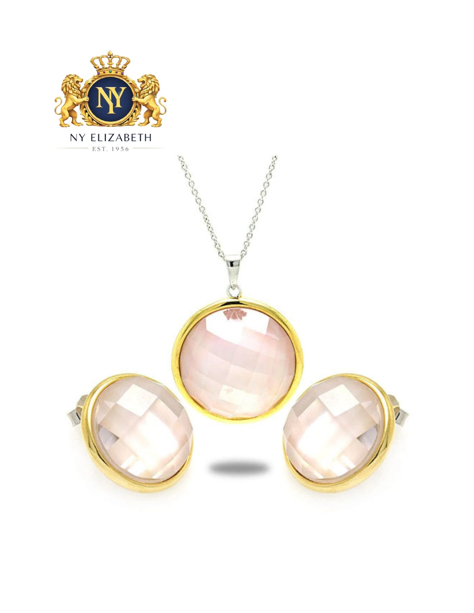 SILVER 925 2 TONED PLATED CIRCLE PINEAPPLE CUT MATCHING SET: Silver 925 2 Toned Plated Circle Pineapple Cut CZ Matching Set Metal: 925 Sterling Silver Plating: Nickel Free 2 Toned Plated Stone: cubic zirconia stones Dimensions: Pendant Dimensions: 25.6mmEarring
