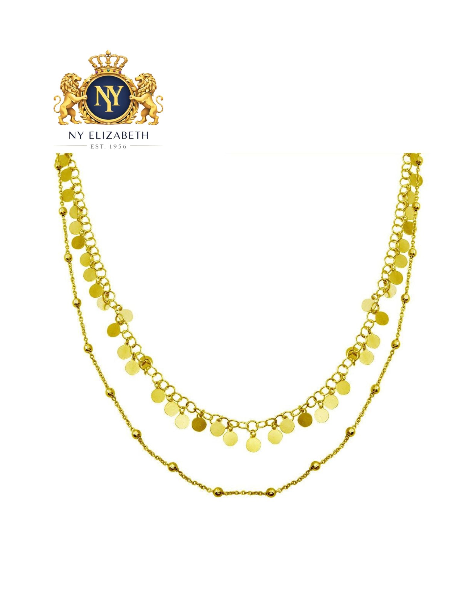 GOLD PLATED 925 STERLING SILVER DOUBLE CHAIN NECKLACE: Gold Plated 925 Sterling Silver Double Chain Necklace Metal: 925 Sterling Silver Plating: Nickel Free Rhodium Plated Length: 18 Inches Adjustable Accessories: None Notice: When purchasing pre-owned go