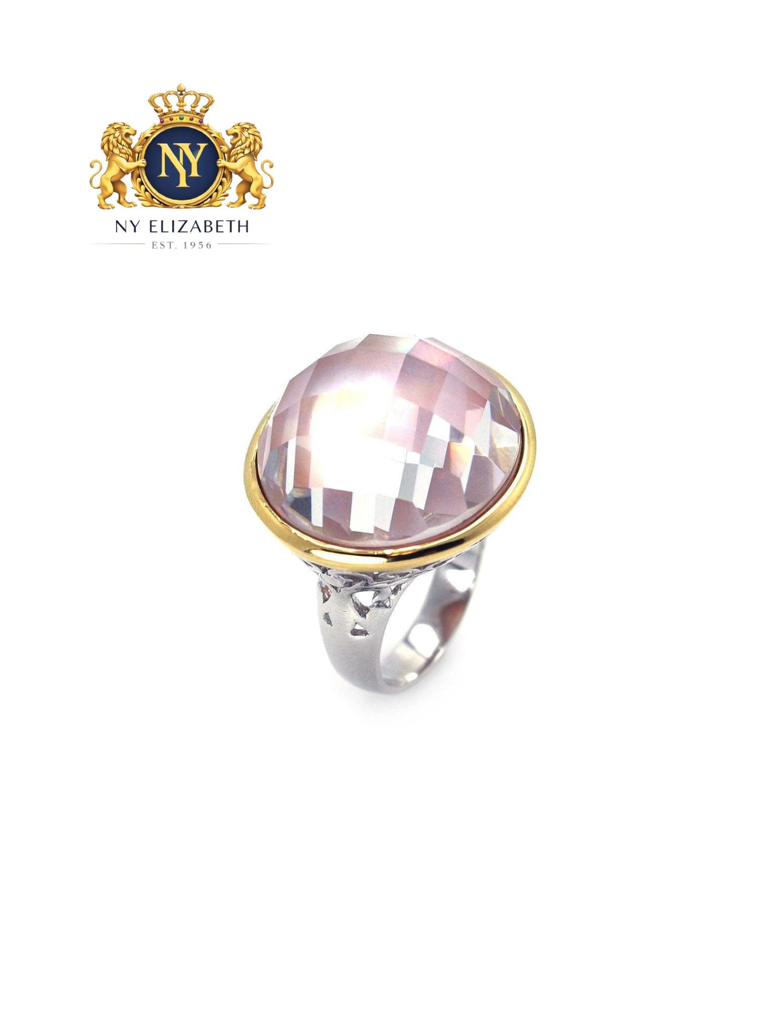 CLEARANCE - SILVER 925 RHODIUM AND GOLD PLATED RING: Clearance - Silver 925 Rhodium and Gold Plated CZ Ring Metal: 925 Sterling Silver Plating: Nickel Free Gold and Rhodium Plated Stone: CZ Stones Ring Size:: 5 US Accessories: None Notice: When purch