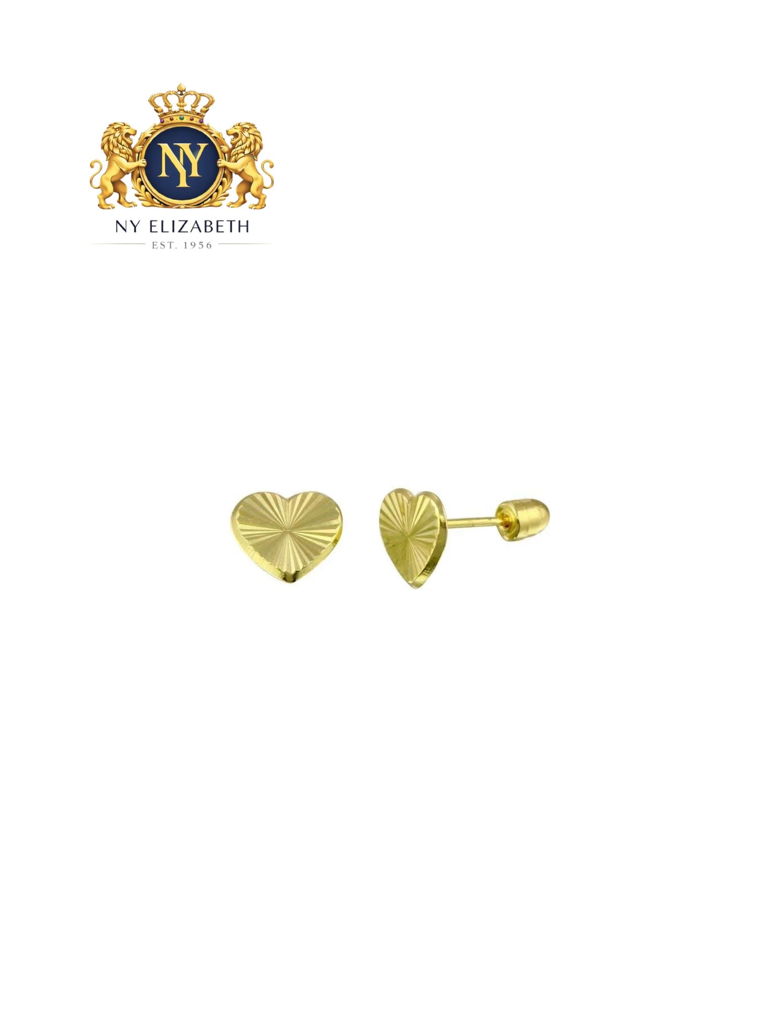 14 KARAT YELLOW GOLD DIAMOND CUT HEART SCREW BACK STUD EARRING: 14 Karat Yellow Gold Diamond Cut Heart Screw Back Stud Earring Metal: 14 Karat Gold Dimensions: 8.5mm x 11.5mm Length: None Accessories: None Notice: When purchasing pre-owned goods, please refer to t