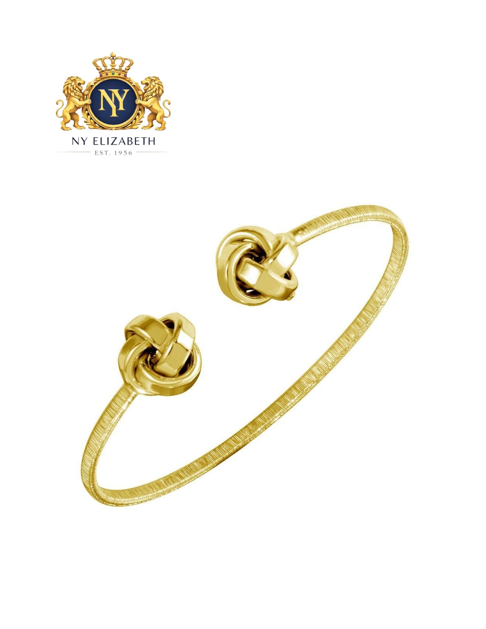 GOLD PLATED 925 STERLING SILVER LOVE KNOT CUFF BRACELETS: Gold Plated 925 Sterling Silver Love Knot Cuff Bracelets Metal: 925 Sterling Silver Plating: Nickel Free Gold Dimensions: 60mm Length: None Accessories: None Notice: When purchasing pre-owned goods,