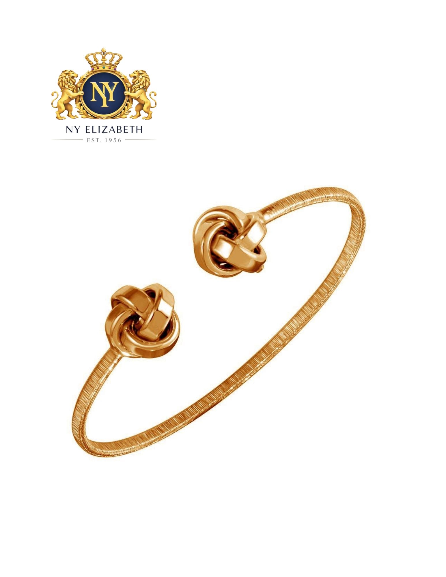 GOLD PLATED 925 STERLING SILVER LOVE KNOT CUFF BRACELETS: Gold Plated 925 Sterling Silver Love Knot Cuff Bracelets Metal: 925 Sterling Silver Plating: Nickel Free Rose Gold Dimensions: 60mm Length: None Accessories: None Notice: When purchasing pre-owned
