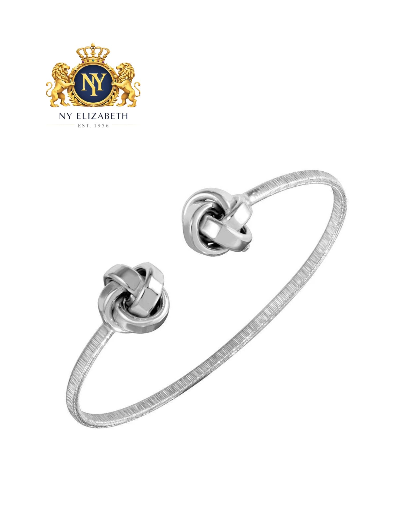 GOLD PLATED 925 STERLING SILVER LOVE KNOT CUFF BRACELETS: Gold Plated 925 Sterling Silver Love Knot Cuff Bracelets Metal: 925 Sterling Silver Plating: Nickel Free Rhodium Dimensions: 60mm Length: None Accessories: None Notice: When purchasing pre-owned