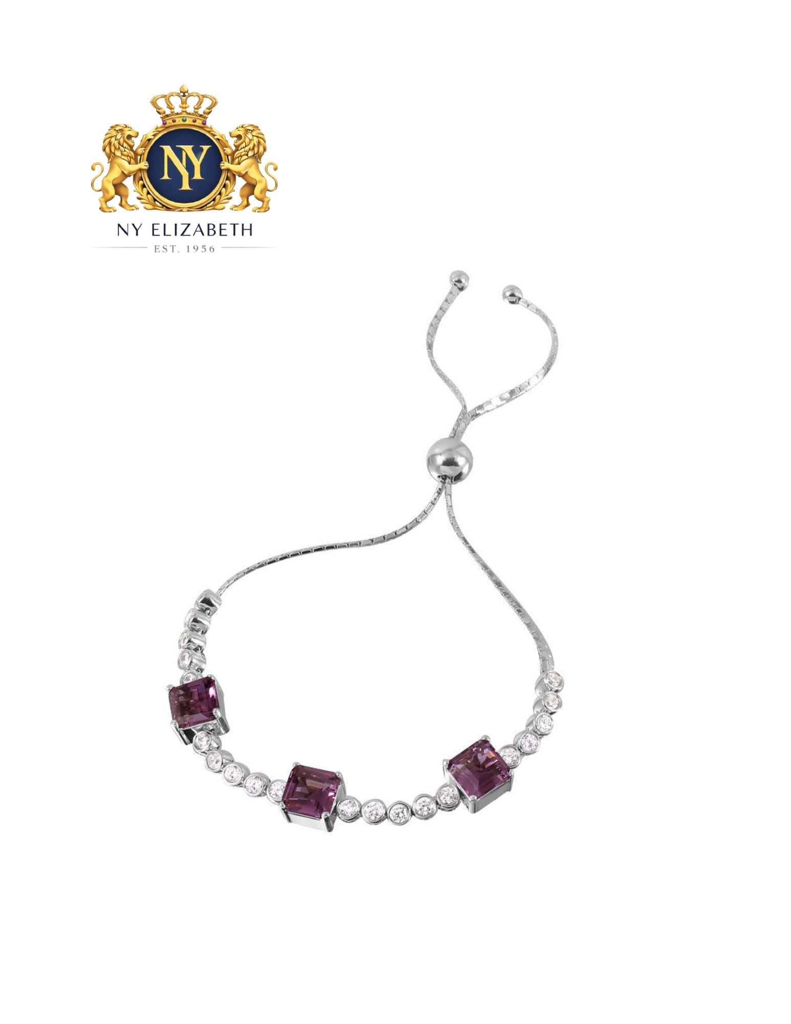 CLEARANCE - SILVER 925 RHODIUM PLATED ADJUSTABLE BRACELET: Clearance - Silver 925 Rhodium Plated CZ Adjustable Bracelet Metal: 925 Sterling Silver Plating: Nickle Free Rhodium Plated Stone: Cubic Zirconia Stones Length: 11Inches Accessories: None Notice: W