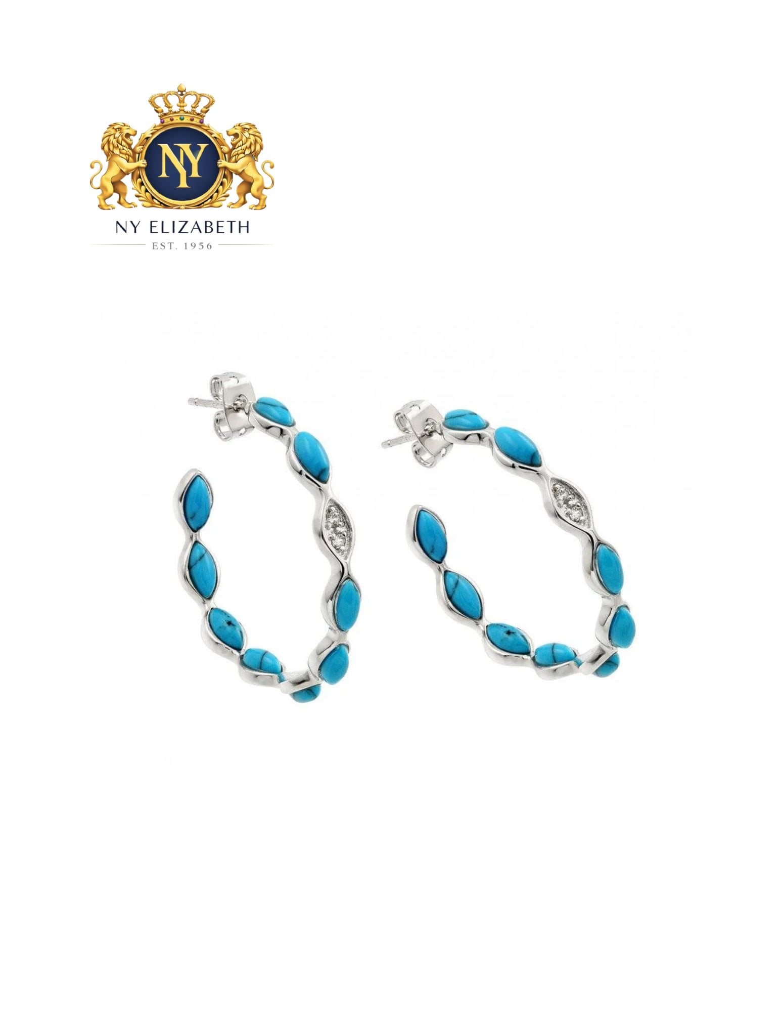 SILVER 925 RHODIUM PLATED MULTIPLE CLEAR HOOK EARRINGS: Silver 925 Rhodium Plated Multiple Clear CZ Hook Earrings Metal: 925 Sterling Silver Plating: Nickel Free Rhodium Plated Stone: Turquoise and Clear CZ Length: None Accessories: None Notice: When pu
