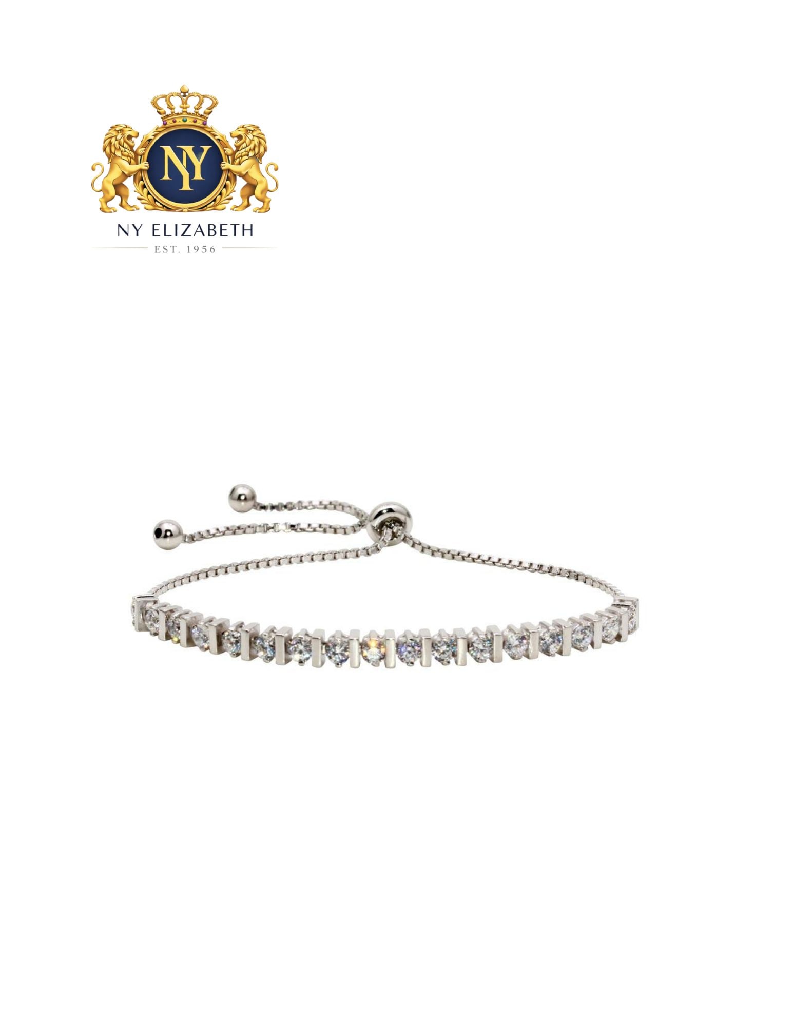 RHODIUM PLATED 925 STERLING SILVER BRACELET: Rhodium Plated 925 Sterling Silver CZ Bracelet Metal: 925 Sterling Silver Plating: Nickel Free Rhodium Plated Stone: Cubic Zirconia Stones Length: 7.5 Inches Adjustable Accessories: None Notice: Wh