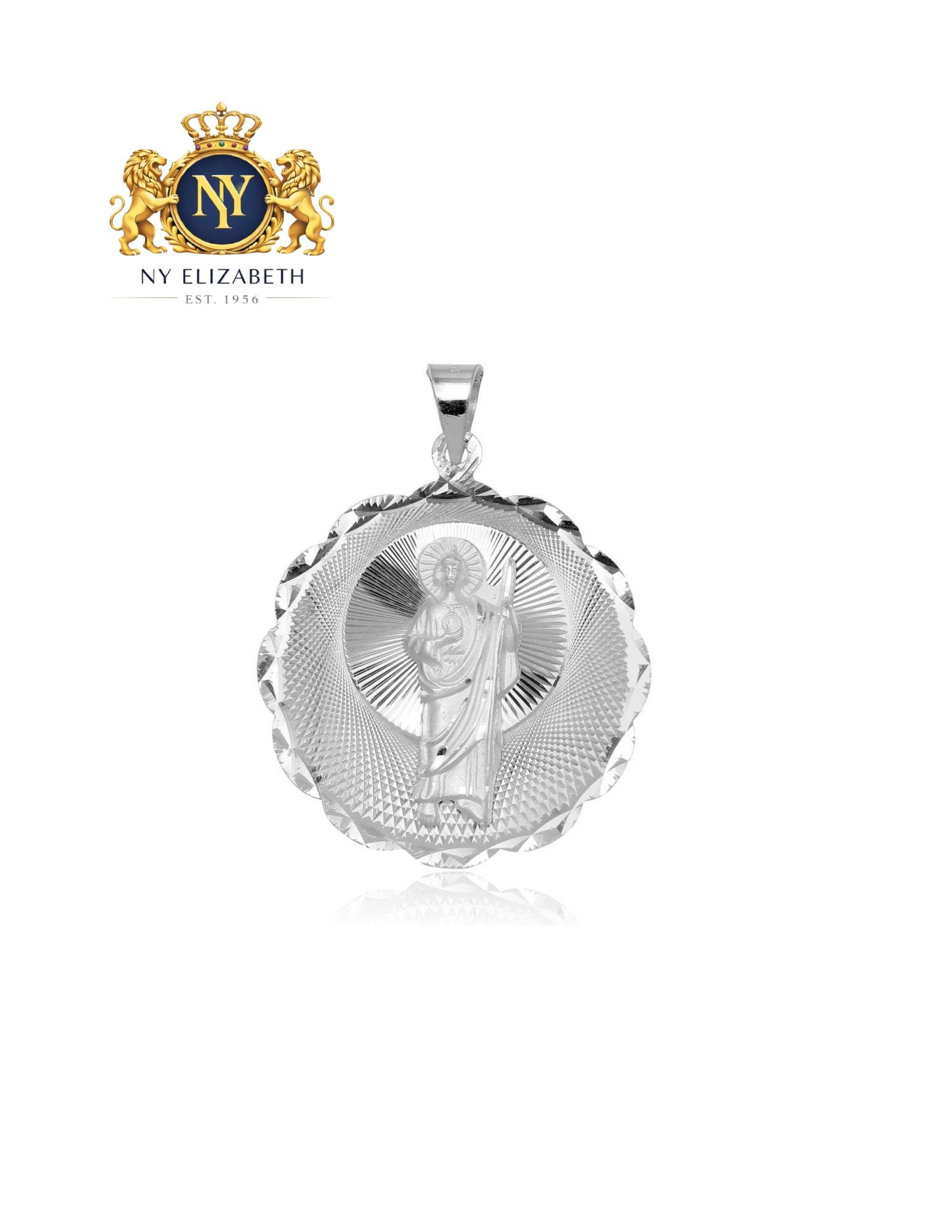 HIGH POLISHED 925 STERLING SILVER DC EDGE ROUND PENDANT: High Polished 925 Sterling Silver DC Edge Round Pendant Metal: 925 Sterling Silver Plating: High Polished Dimensions: 33mm Weight: 9.4grams Length: None Accessories: None Notice: When purchasing