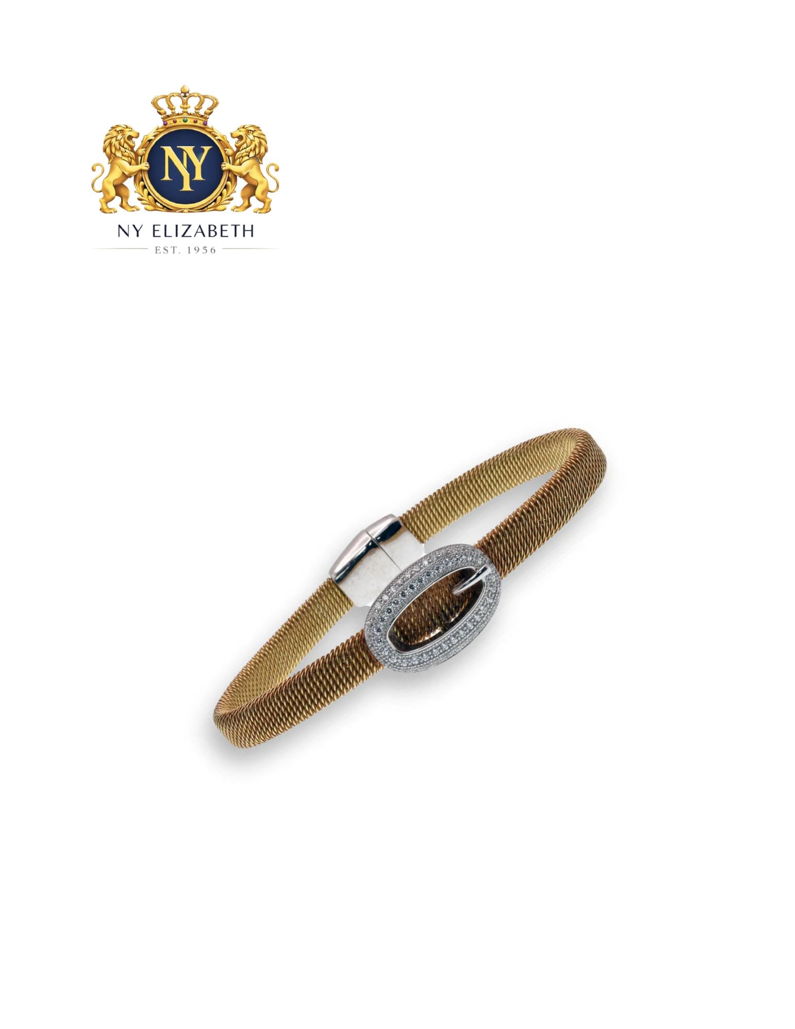 CLEARANCE-ITALIAN BUCKLE CUFF BRACELET - 3