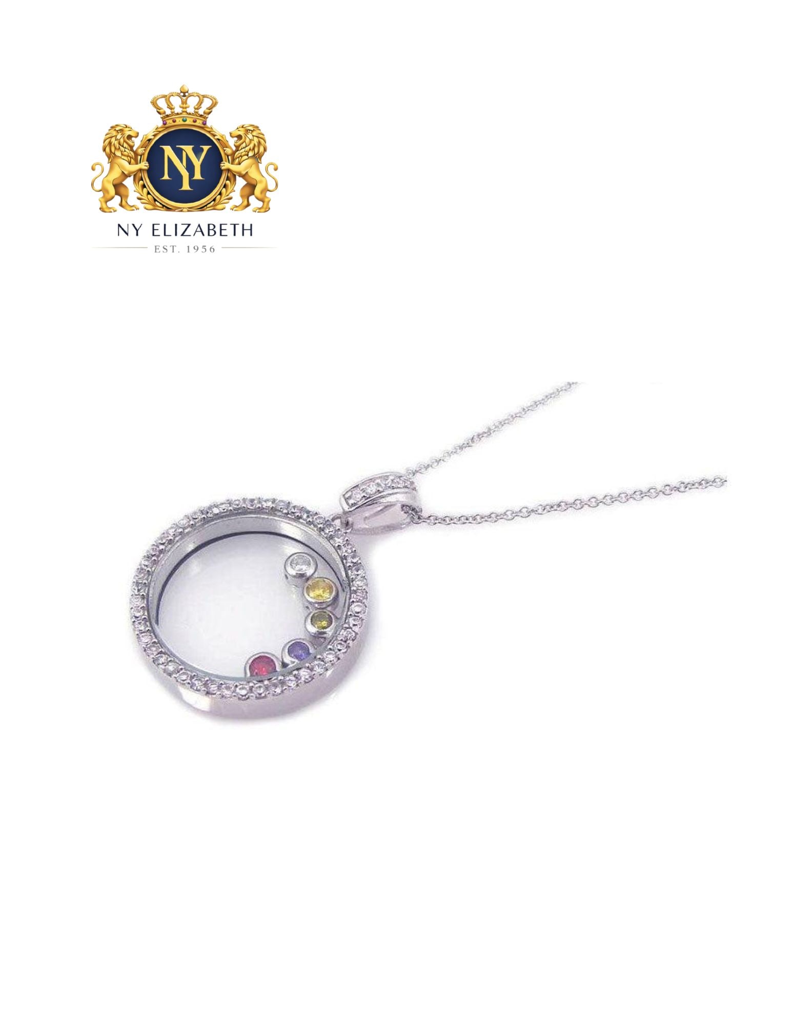 RHODIUM PLATED 925 STERLING SILVER PENDANT NECKLACE: Rhodium Plated 925 Sterling Silver CZ Pendant Necklace Metal: 925 Sterling Silver Plating: Nickel Free Rhodium Plated Stone: Cubic Zirconia Stones Length: 16 + 2 Inches Extension Accessories: None