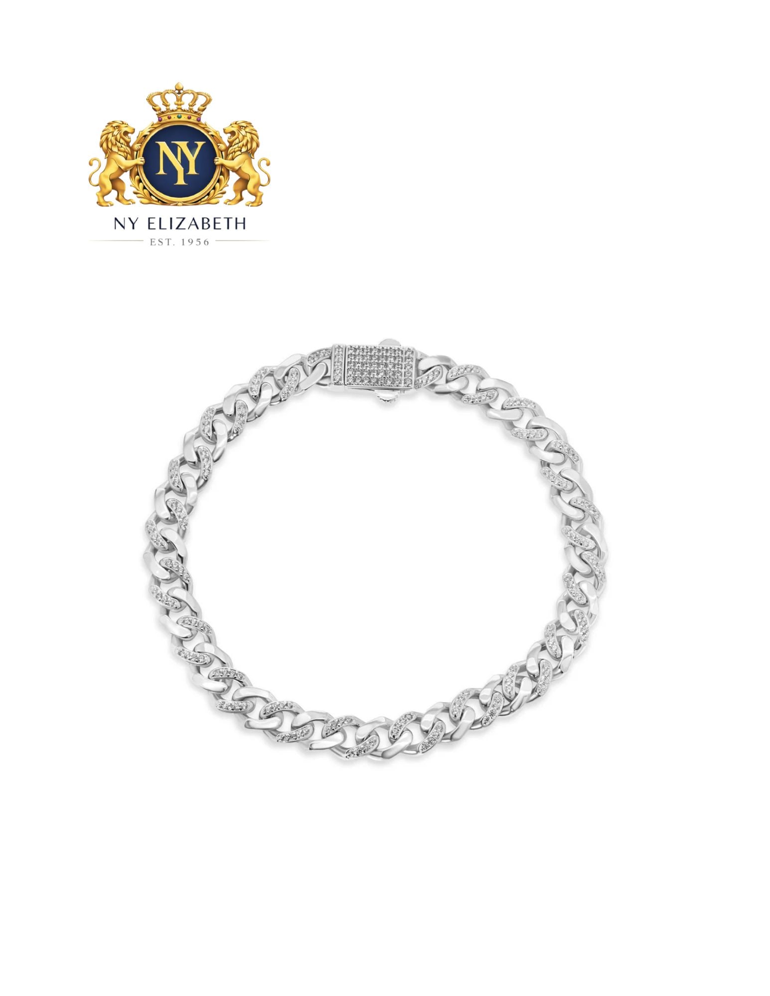 RHODIUM PLATED 925 STERLING SILVER CLEAR NECKLACE OR BRACELET: Rhodium Plated 925 Sterling Silver Clear CZ Necklace or Bracelet Metal: 925 Sterling Silver Plating: Nickel Free Rhodium Plated Stone: Clear CZ Length: 7Inches Accessories: None Notice: When purcha