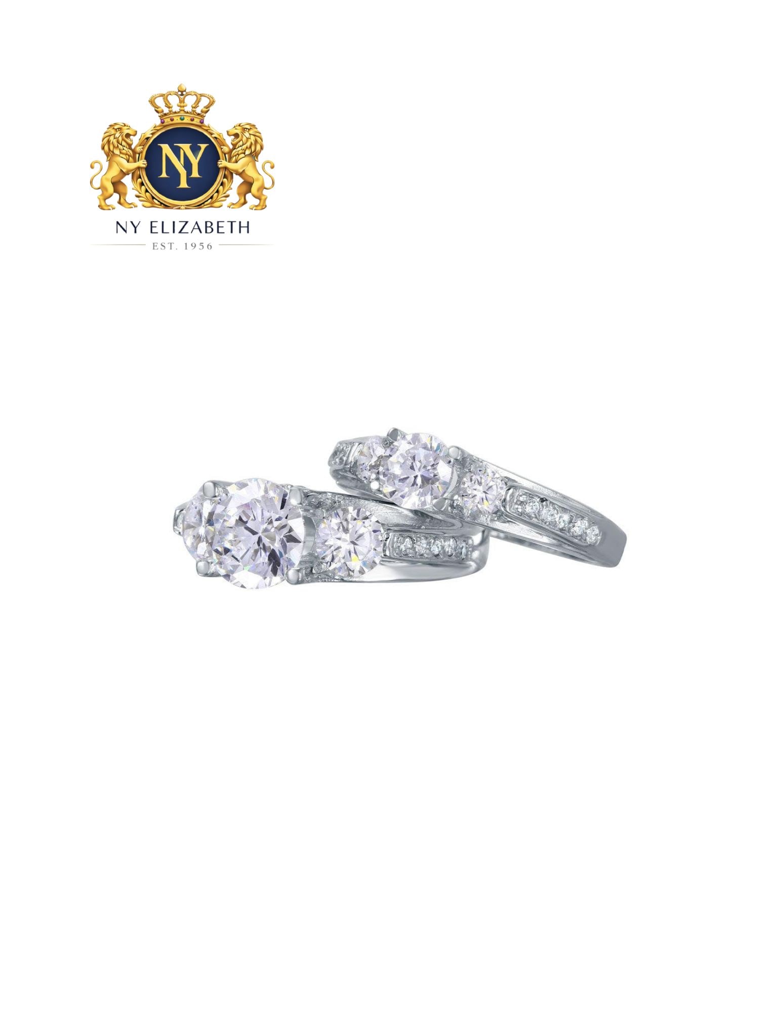RHODIUM PLATED 925 STERLING SILVER STACKABLE RINGS - 2