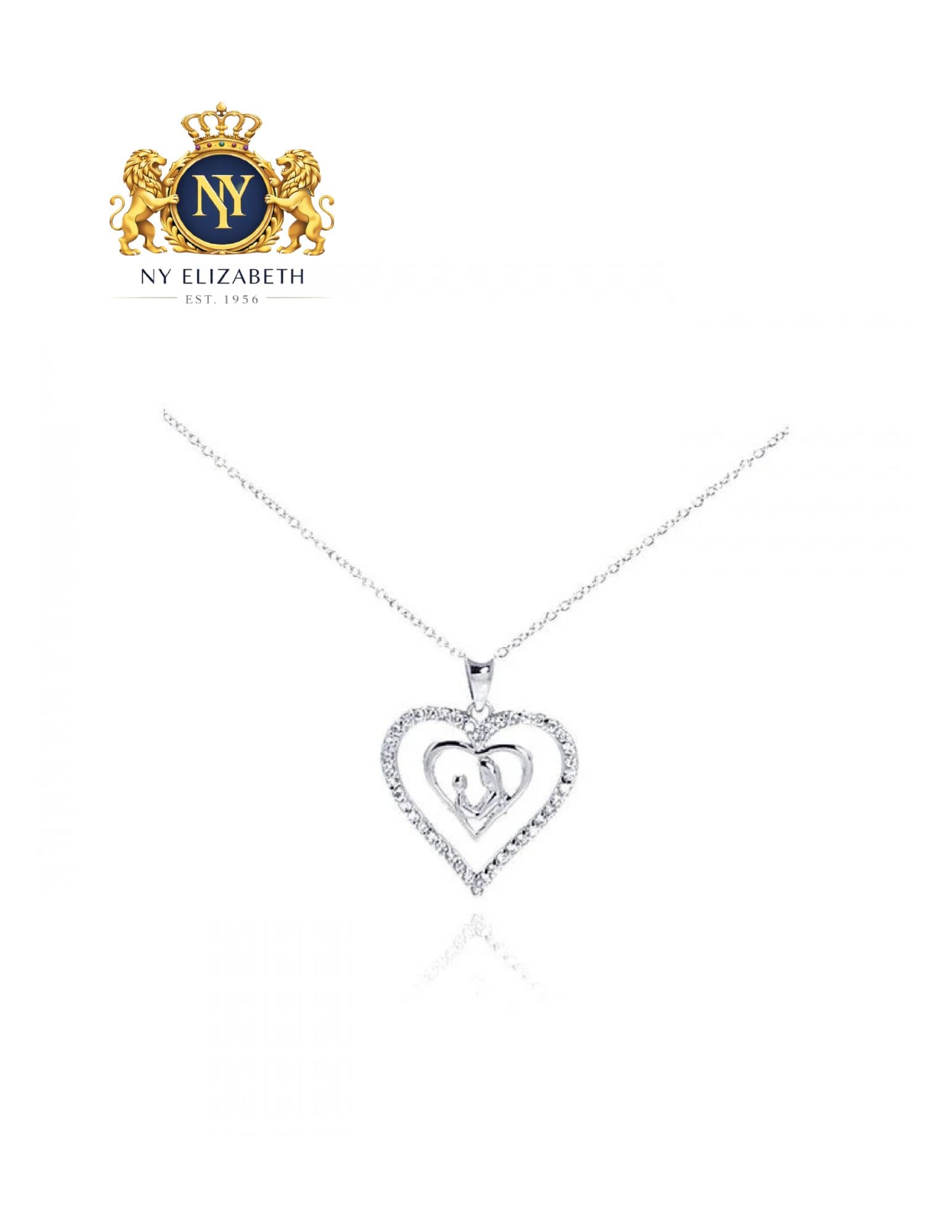SILVER 925 RHODIUM PLATED CLEAR HEART PENDANT NECKLACE: Silver 925 Rhodium Plated Clear CZ Heart Pendant Necklace Metal: 925 Sterling Silver Plating: Nickel Free Rhodium Plated Stone: Cubic Zirconia Stones Length: 16 + 2 Inches Extension Accessories: None 