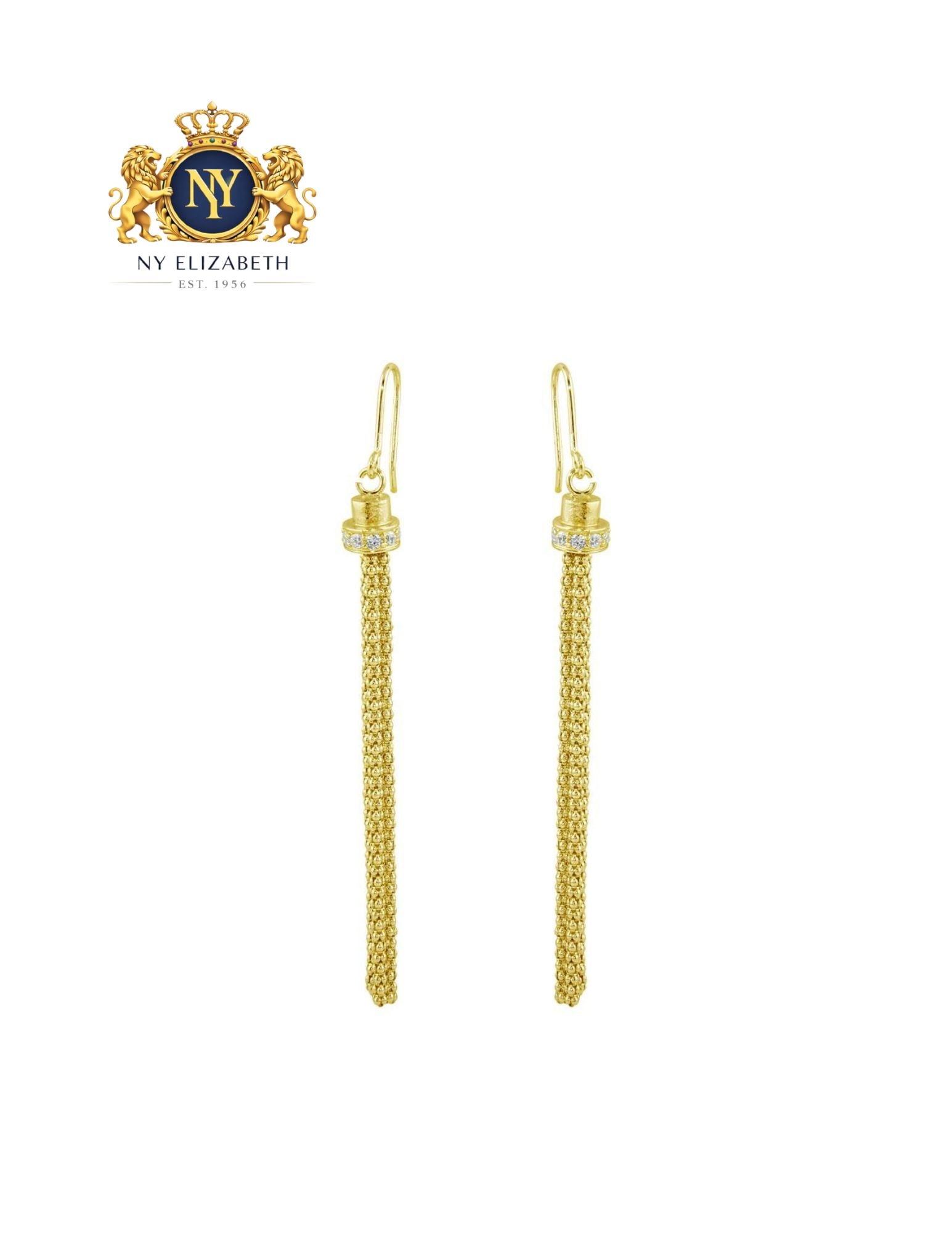 926 STERLING SILVER SILVER TASSEL DROP CLEAR EARRINGS: 926 Sterling Silver Silver Tassel Drop Clear CZ Earrings Metal: 926 Sterling Silver Plating: Gold Plated Length: None Accessories: None Notice: When purchasing pre-owned goods, please refer to the pho