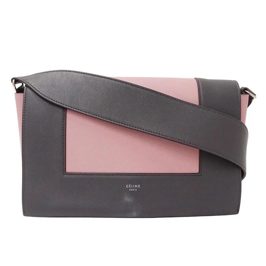 CELINE FRAME MEDIUM SHOULDER BAG CHARCOAL GREY (1 of 4)