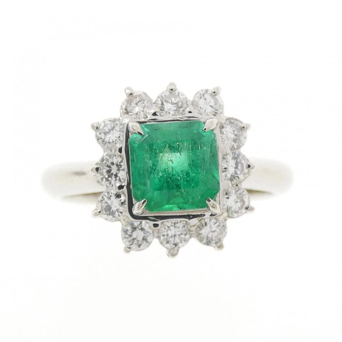 PT900 EMERALD RING - 2