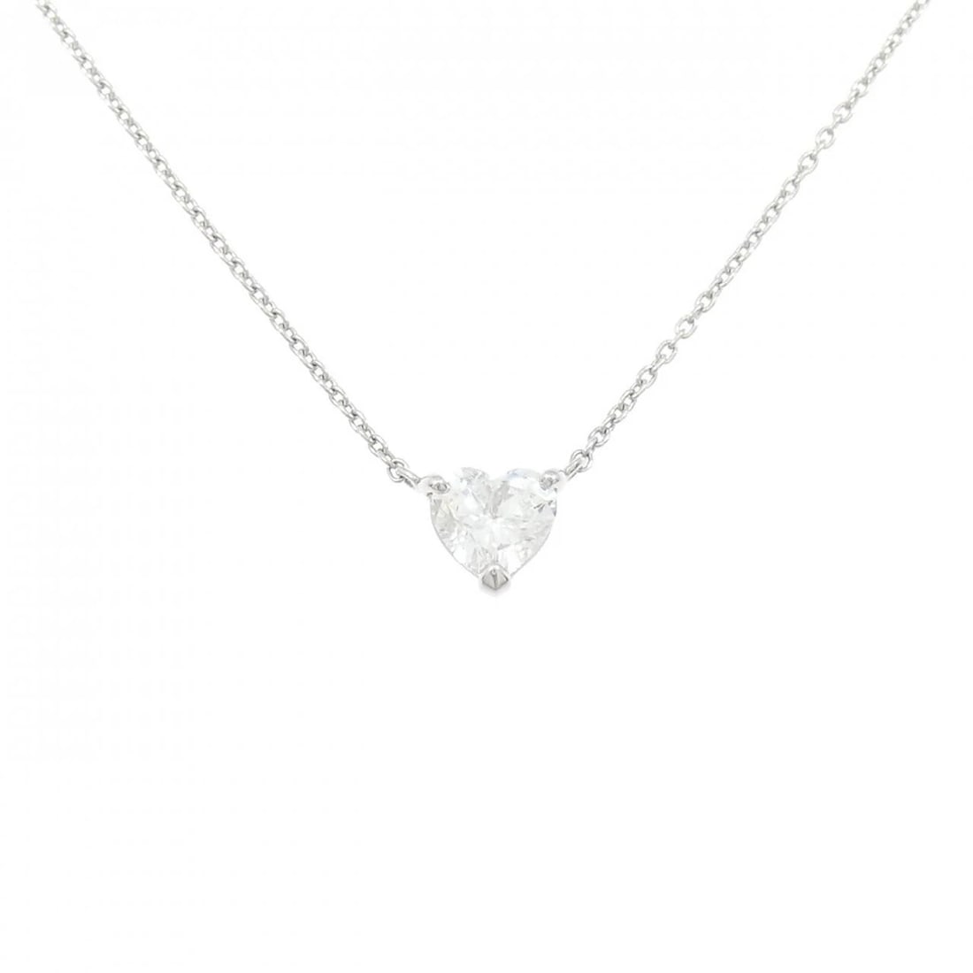 PT900/PT850 DIAMOND NECKLACE: PT900/PT850 Diamond Necklace Heart Shape Brand: Unbranded Type/Style: Necklace Material: Platinum900/Platinum850, Color: Does Not Apply Size: Length: 44cm Accessories: None Accessories Notice: When