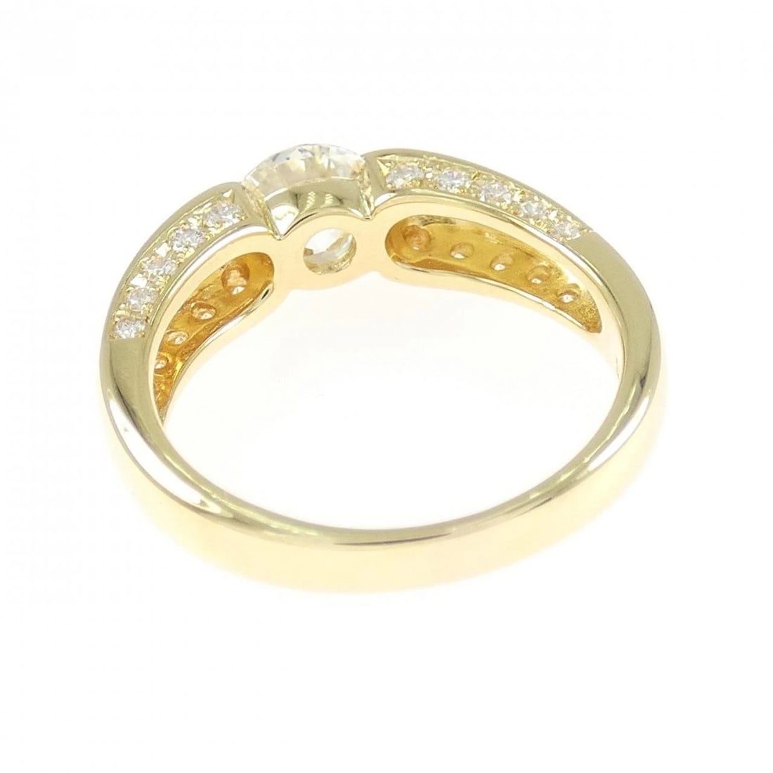 K18YG DIAMOND RING - 3