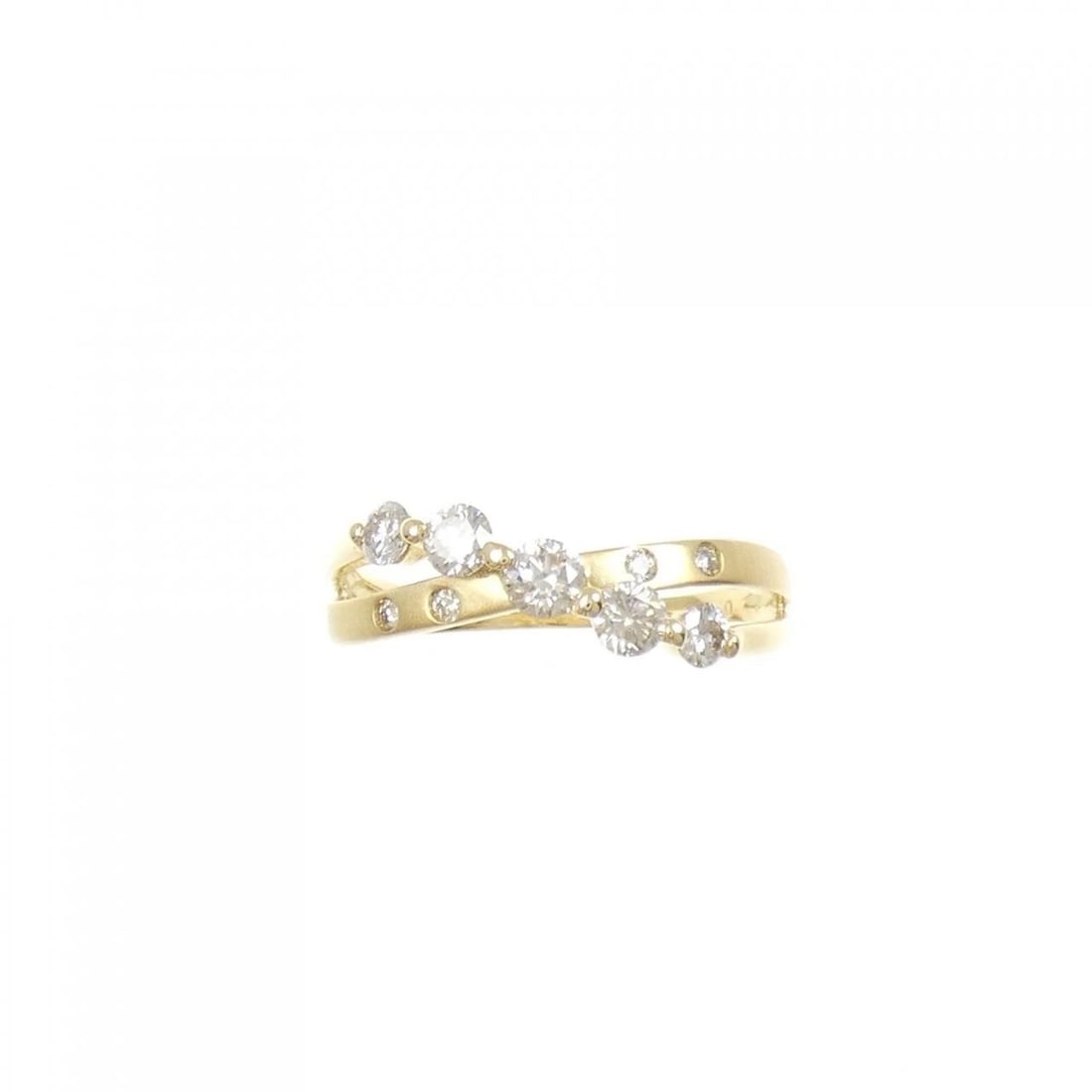 K18YG DIAMOND RING - 2