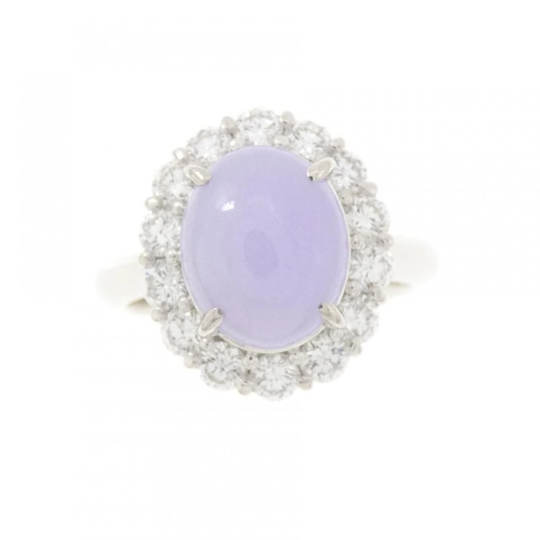 PT900 LAVENDER JADEITE RING - 2