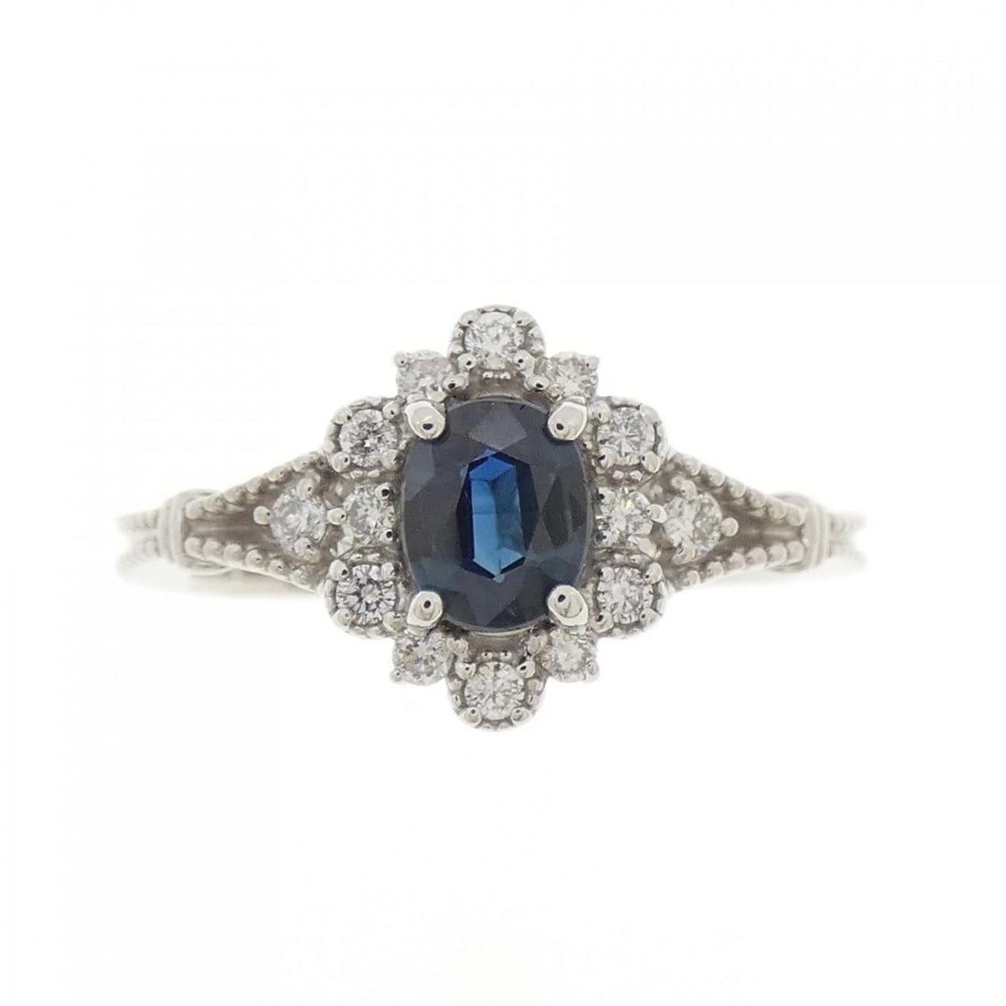 PT950 SAPPHIRE RING - 2