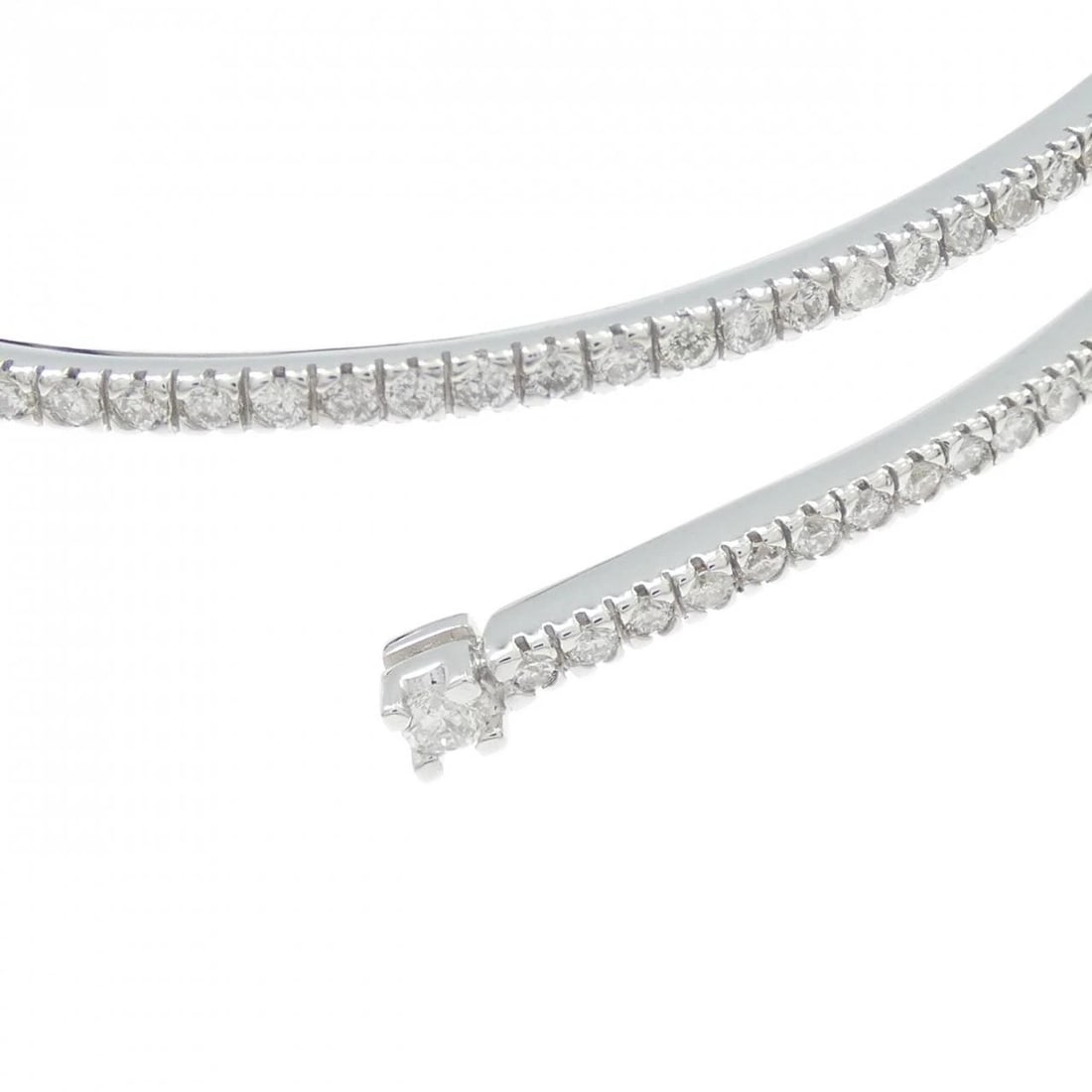 K18WG DIAMOND BANGLE - 2