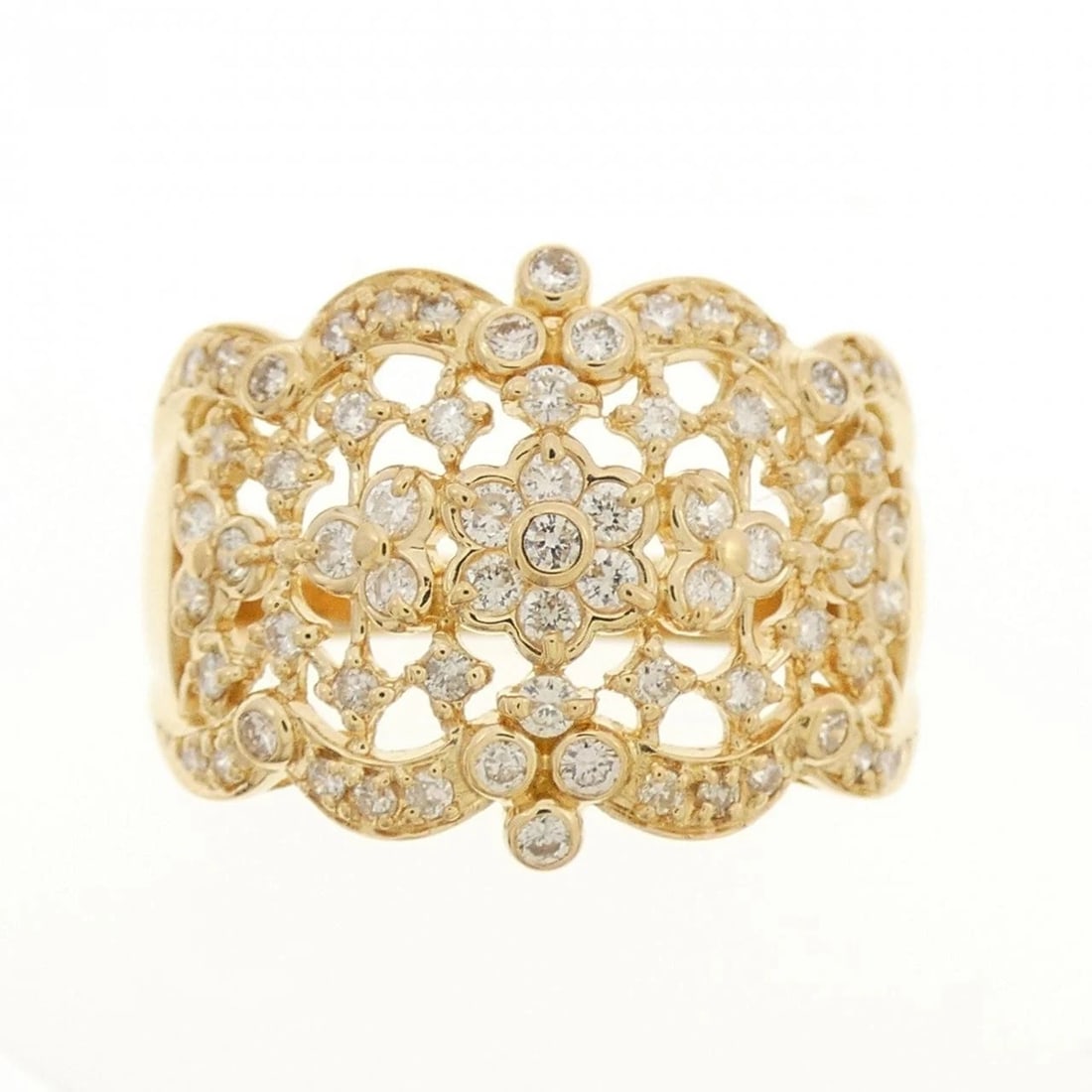 K18YG DIAMOND RING - 2