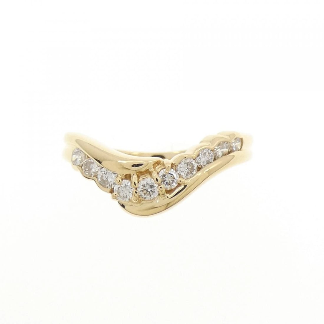 K18YG DIAMOND RING - 2