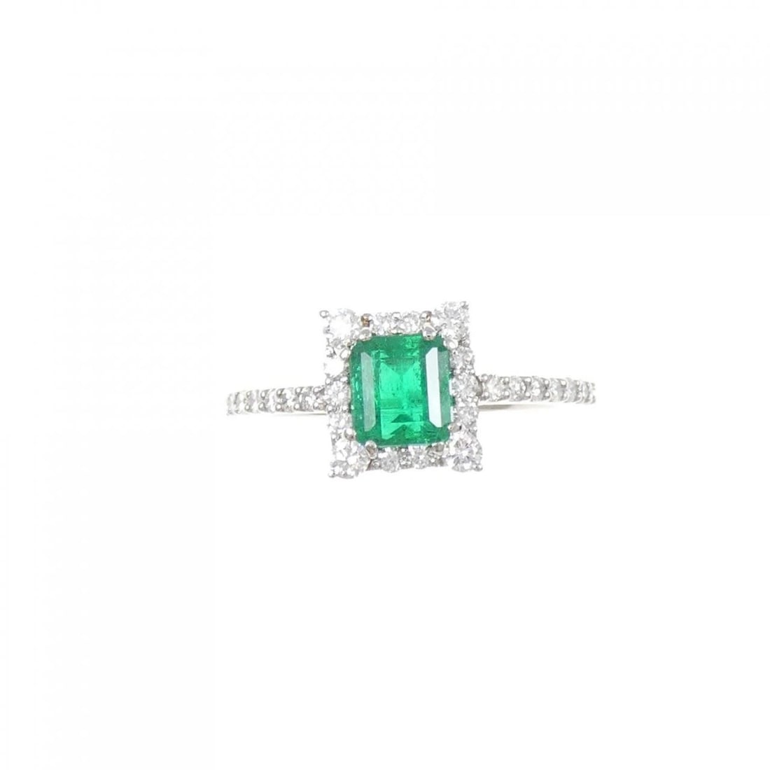 PT900 EMERALD RING - 2