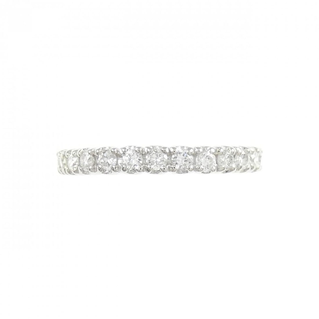 PT900 HALF ETERNITY DIAMOND RING - 2