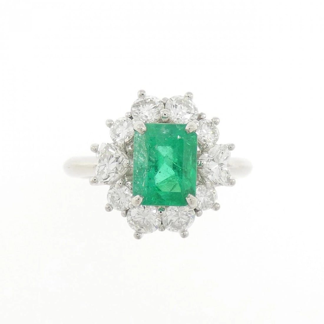 PT900 EMERALD RING - 2
