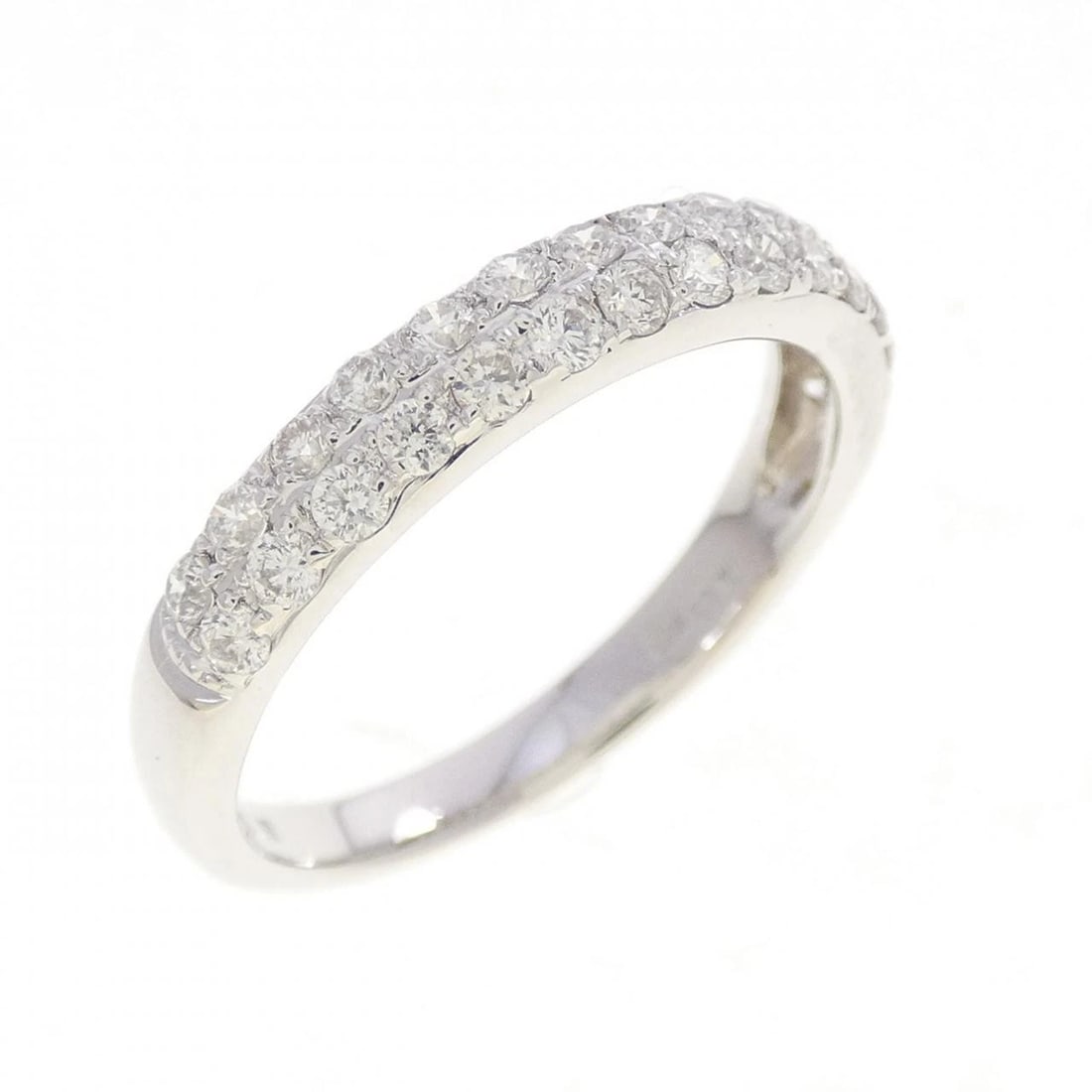 K18WG DIAMOND RING: K18WG Diamond Ring Brand: Unbranded Type/Style: Diamond Ring Material: K18 white gold Color: white gold Size: US6 1/4 Accessories: None Accessories Notice: When purchasing pre-owned goods, please