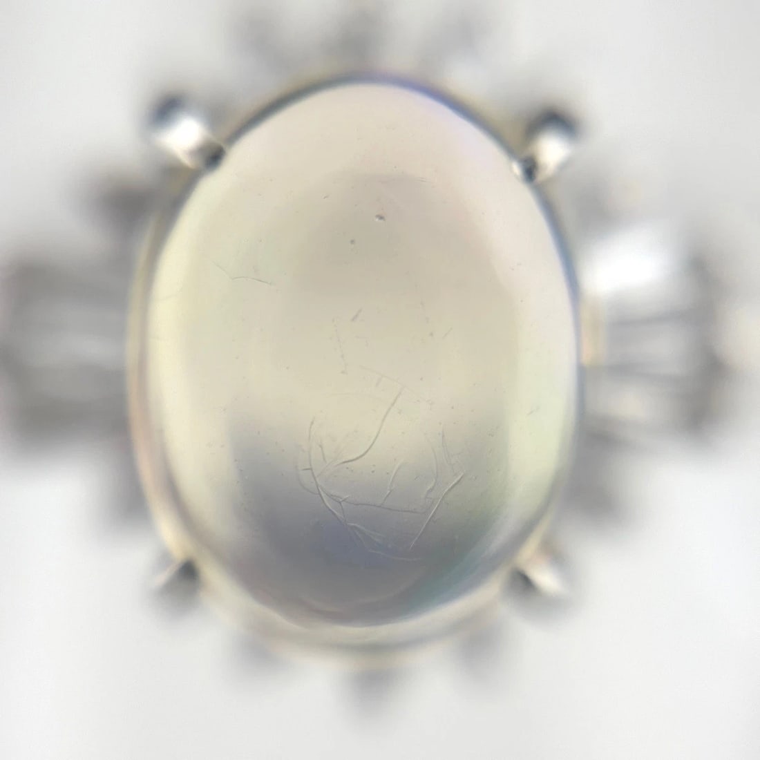 OPAL DESIGN PLATINUM RING - 2