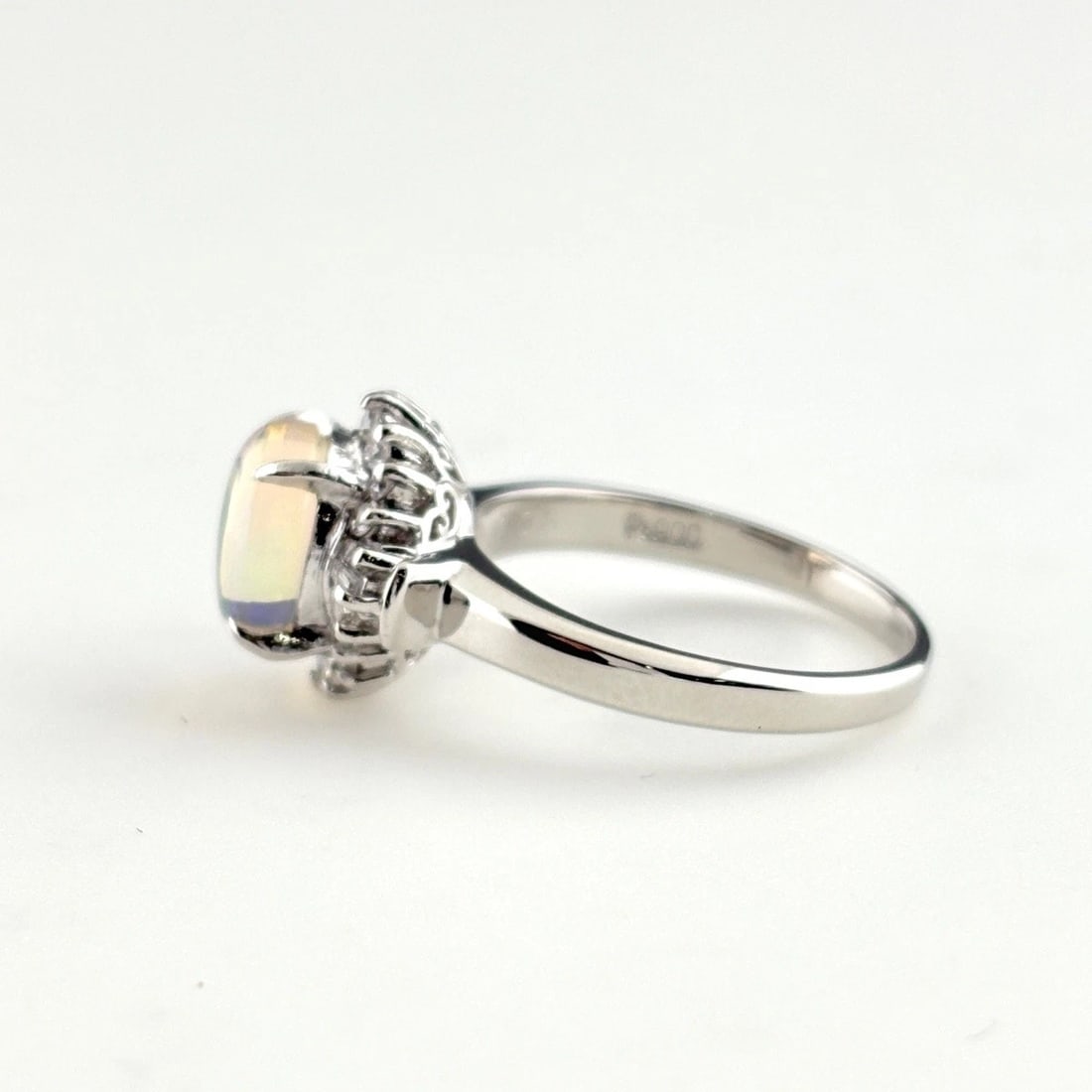 OPAL DESIGN PLATINUM RING - 4