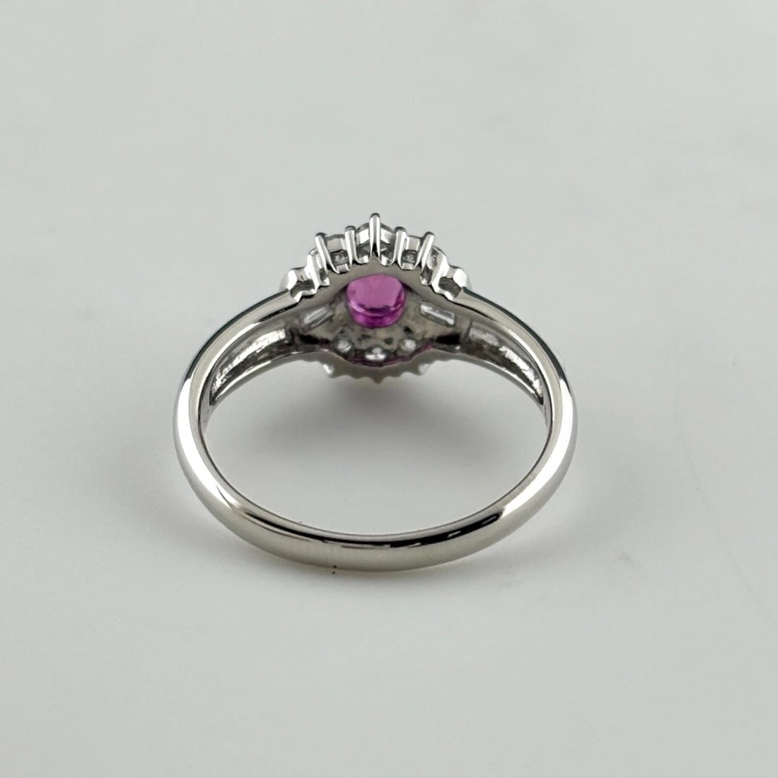 RUBY DESIGN RING PLATINUM RING - 2