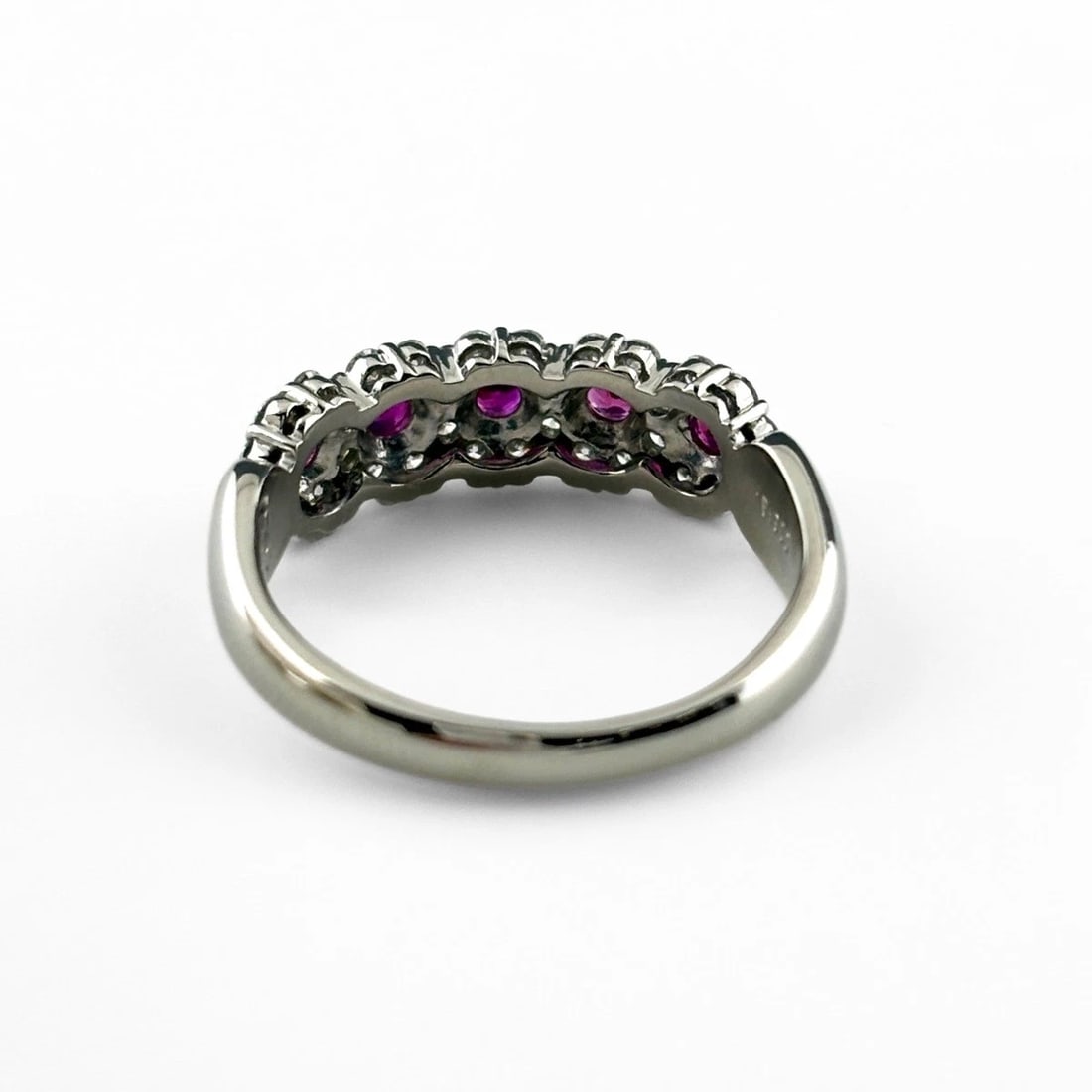 RUBY DESIGN RING PLATINUM RING - 3