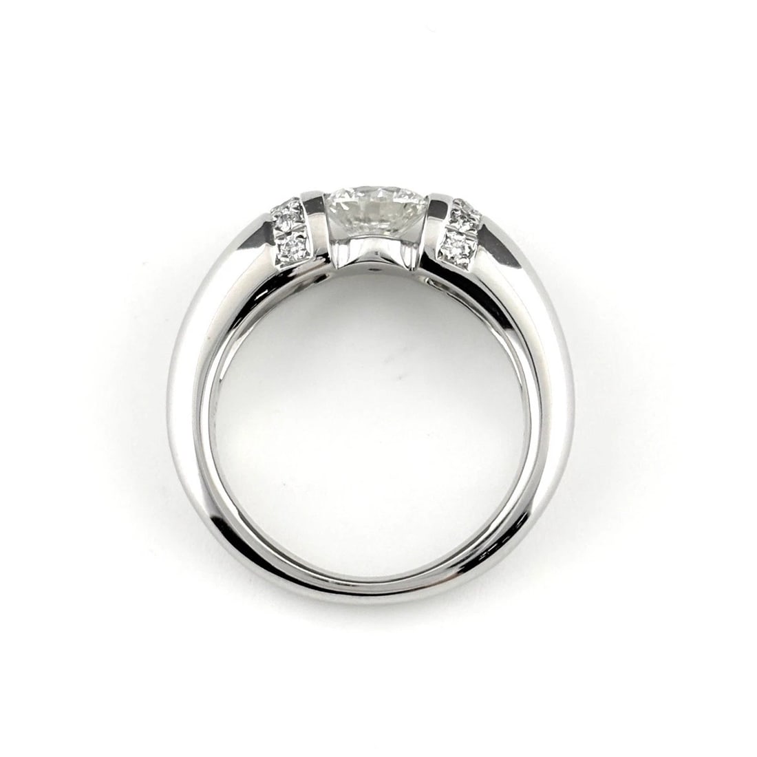 DIAMOND DESIGN PLATINUM RING - 3
