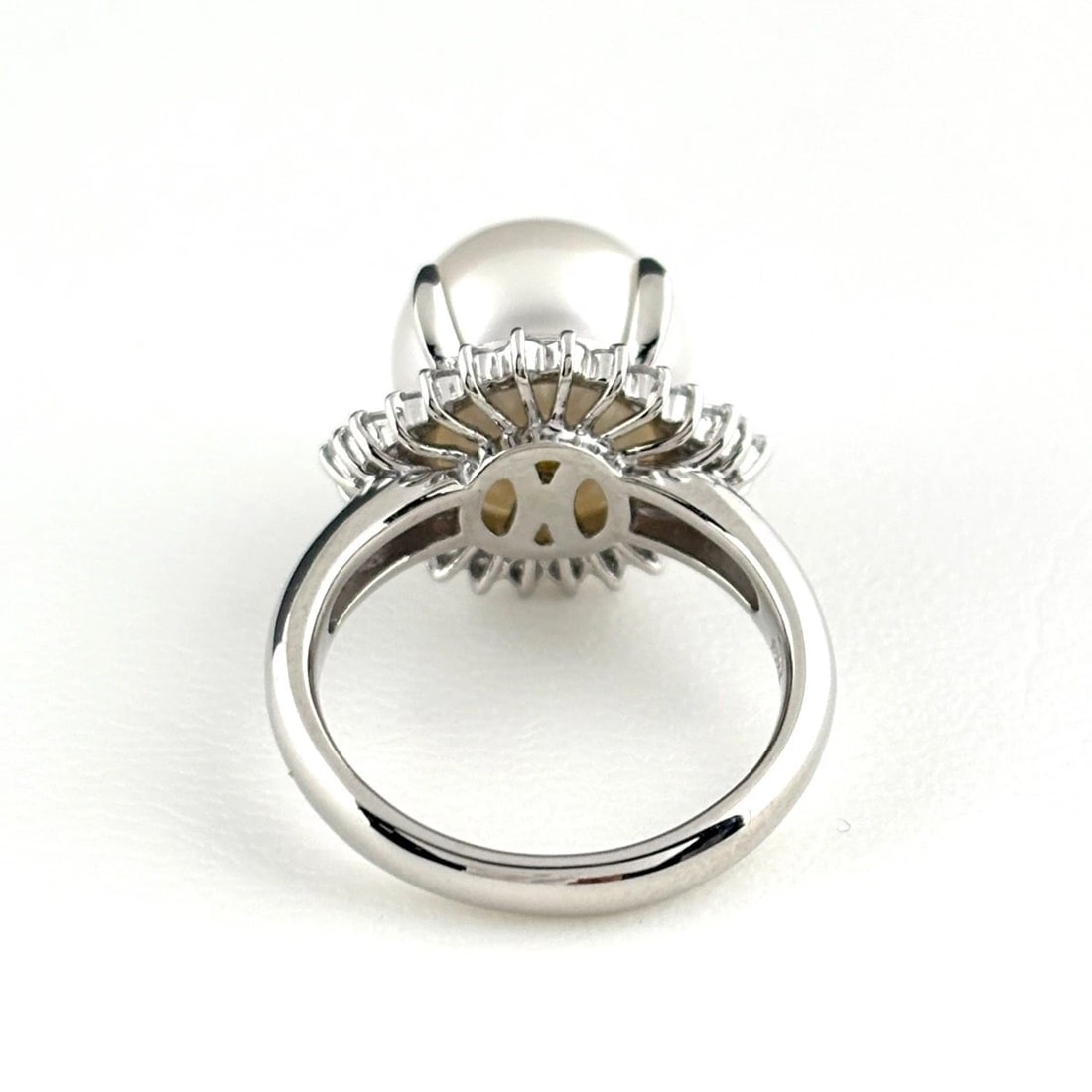 PEARL DESIGN RING PLATINUM RING - 2