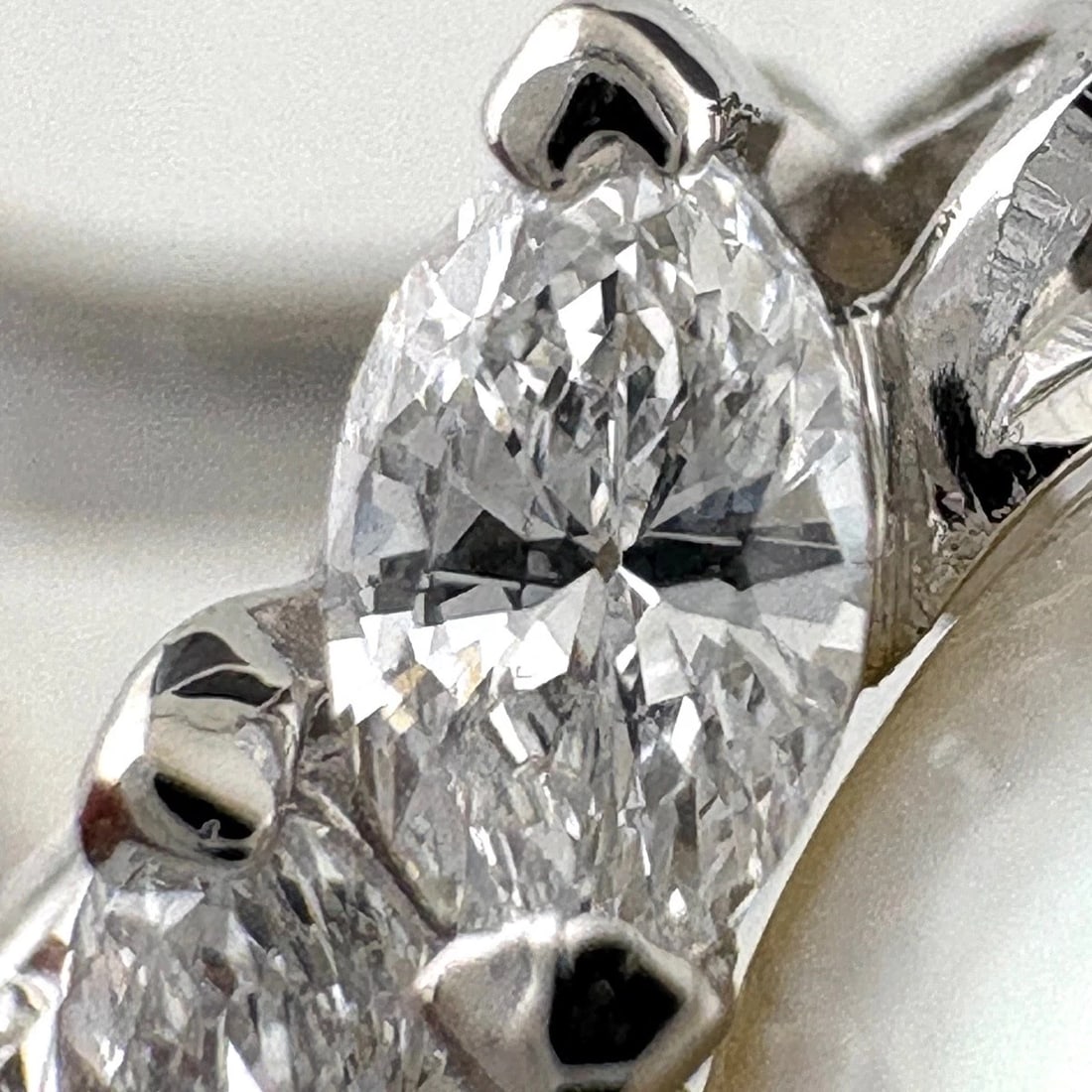 PEARL DESIGN RING PLATINUM RING - 2