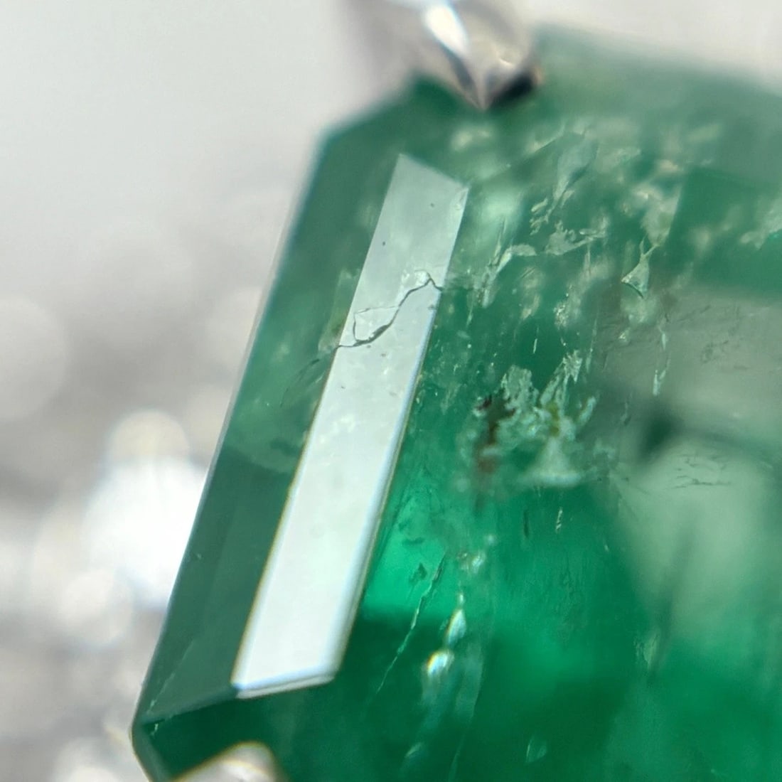 EMERALD DESIGN RING PLATINUM - 5