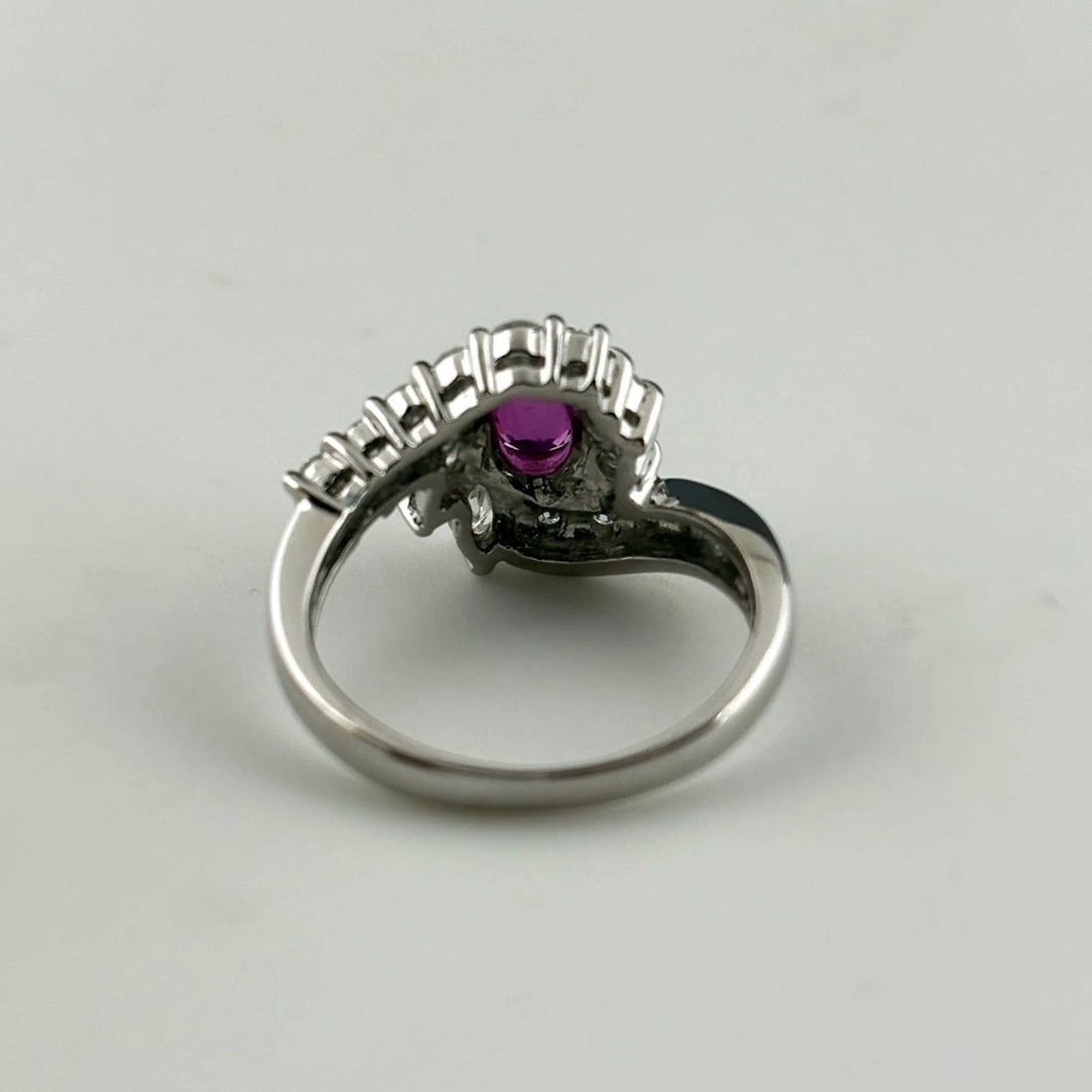 RUBY DESIGN PLATINUM RING - 3