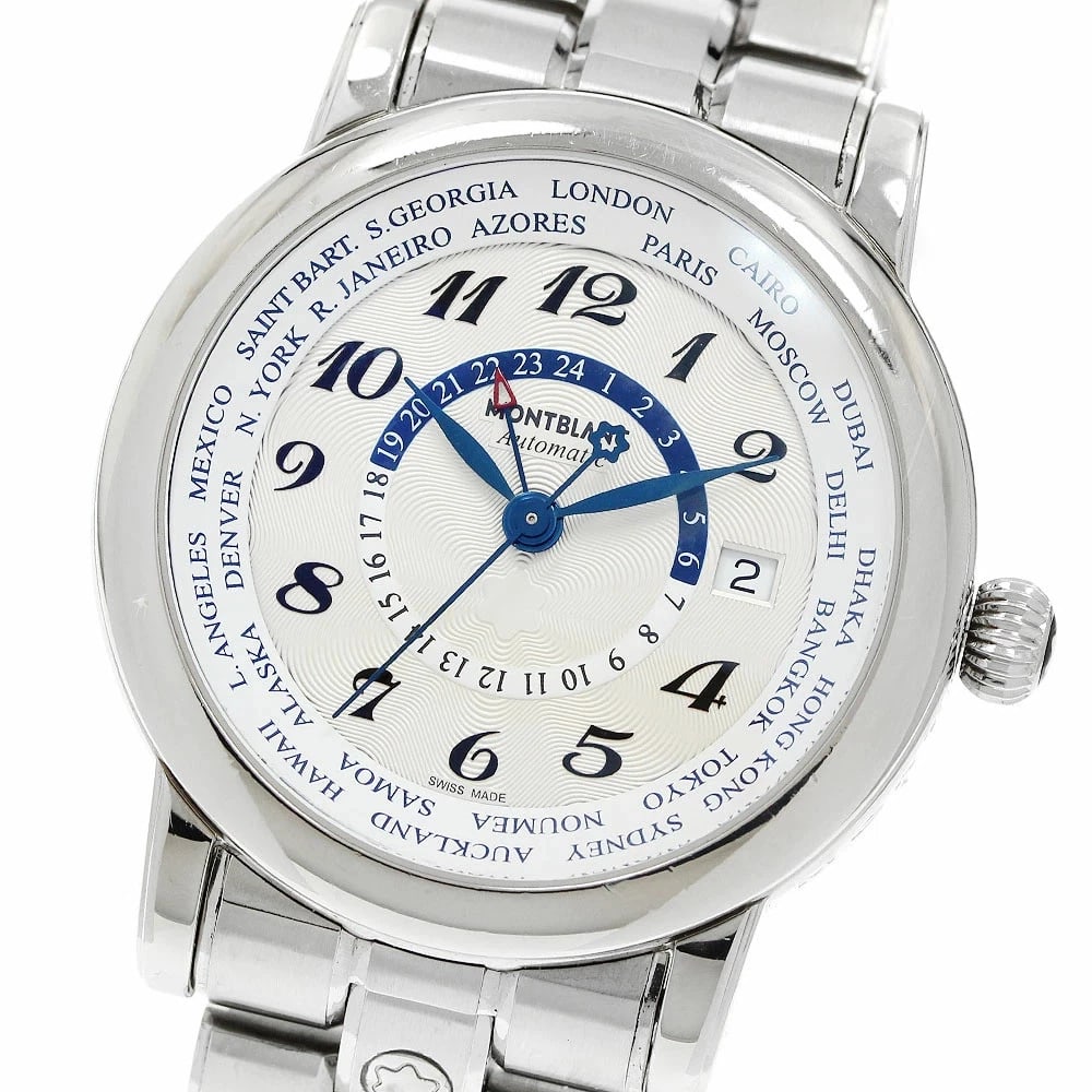 MONTBLANC WATCH STAR WORLD TIME AUTOMATIC WATCH: Montblanc Watch Star World Time Automatic Watch Brand: MONTBLANC Type/Style: Wristwatch Material: SS Color: none Size: Case size: 42mm Wrist size: Approx. 18cm Accessories: None Accessories Notice: