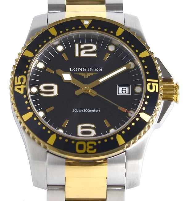 LONGINES WATCH HYDROCONQUEST WATCH: Longines Watch Hydroconquest Watch Brand: LONGINES Type/Style: Wristwatch Material: SS Color: BLACK Size: Case size: 41mm Accessories: None Accessories Notice: When purchasing pre-owned goods, please