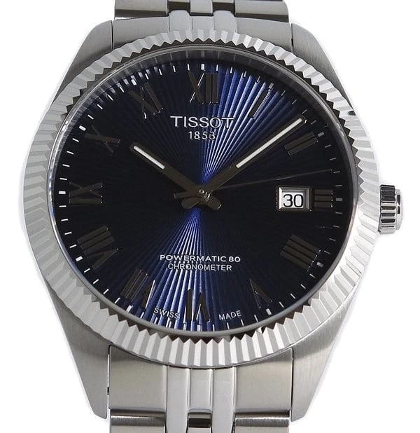 TISSOT WATCH BALLADE BLUE DIAL AUTOMATIC DATE WATCH: Tissot Watch Ballade Blue Dial Automatic Date Watch Brand: TISSOT Type/Style: Wristwatch Material: SS Color: BLUE DIAL Size: Case size: 39mm Accessories: None Accessories Notice: When purc