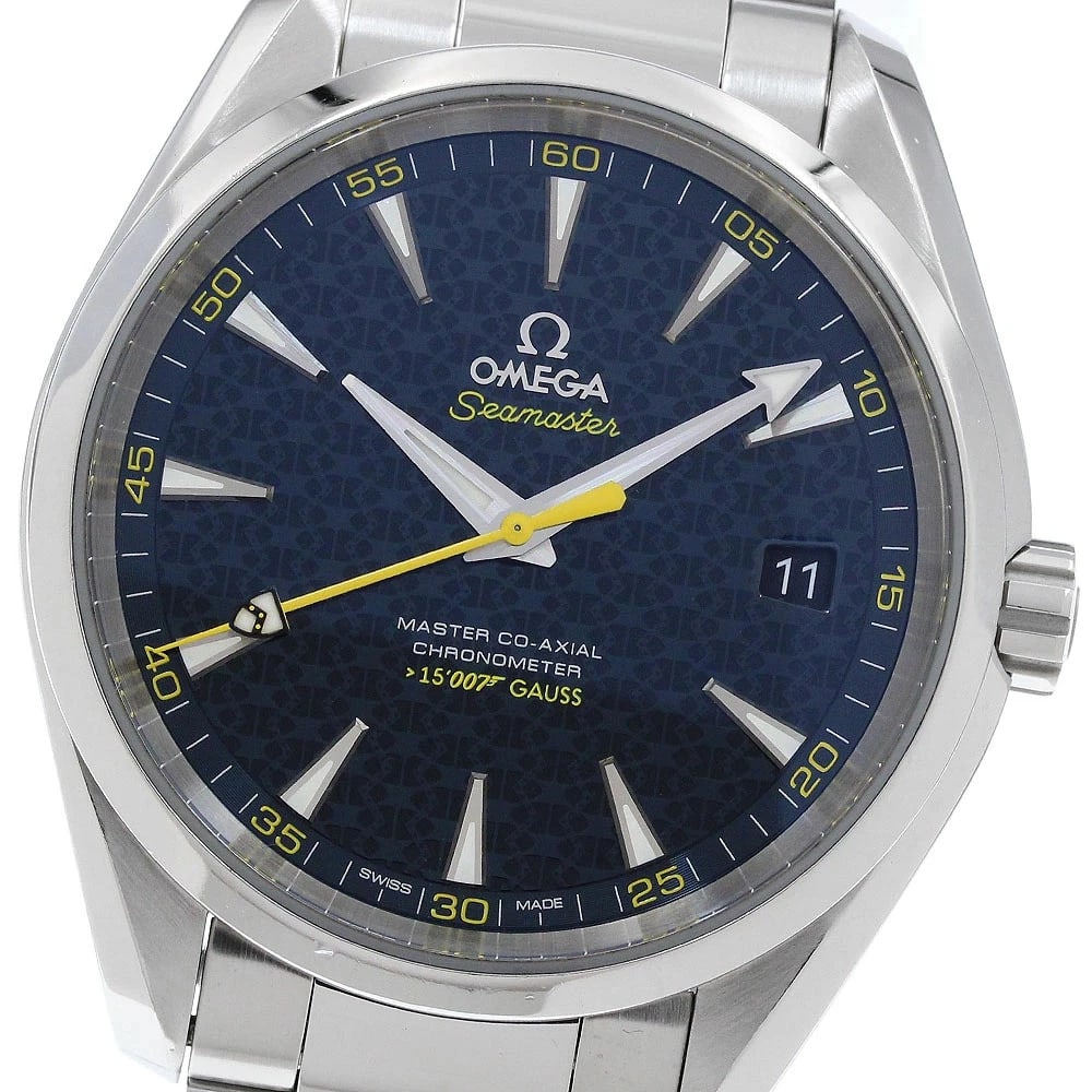 OMEGA SEAMASTER AQUA TERRA JAMES BOND WATCH: Omega Seamaster Aqua Terra James Bond Watch Brand: OMEGA Type/Style: Wristwatch Material: Stainless steel Color: none Size: Case size: 42 mm Wrist size: 18 cm Accessories: None Accessories Notice:
