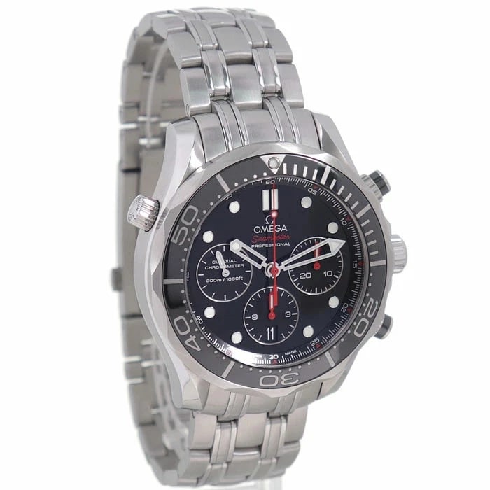 OMEGA WATCH SEAMASTER DIVER WATCH: Omega Watch Seamaster Diver Watch Brand: OMEGA Type/Style: Wristwatch Material: Stainless steel, ceramic Color: none Size: Case size: 44mm Wrist size: 19cm Accessories: None Accessories Notice: When