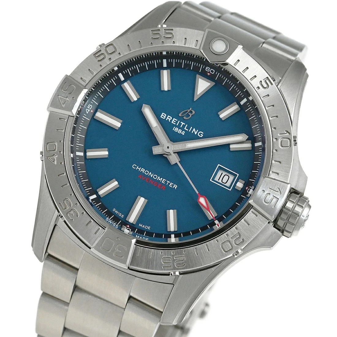 BREITLING WATCH AVENGER AUTOMATIC WATCH: Breitling Watch Avenger Automatic Watch Brand: BREITLING Type/Style: Wristwatch Material: SS Color: BLUE DIAL Size: Case size: 42mm Wrist size: Approx. 20.5cm Accessories: None Accessories