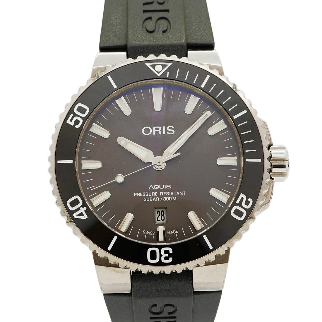 ORIS WATCH AQUIS DATE AUTOMATIC WATCH: Oris Watch Aquis Date Automatic Watch Brand: ORIS Type/Style: Wristwatch Material: Titanium Color: GRAY Size: Case size: 43.6mm Wrist size: Approx. 23.5cm Accessories: None Accessories Notice: When